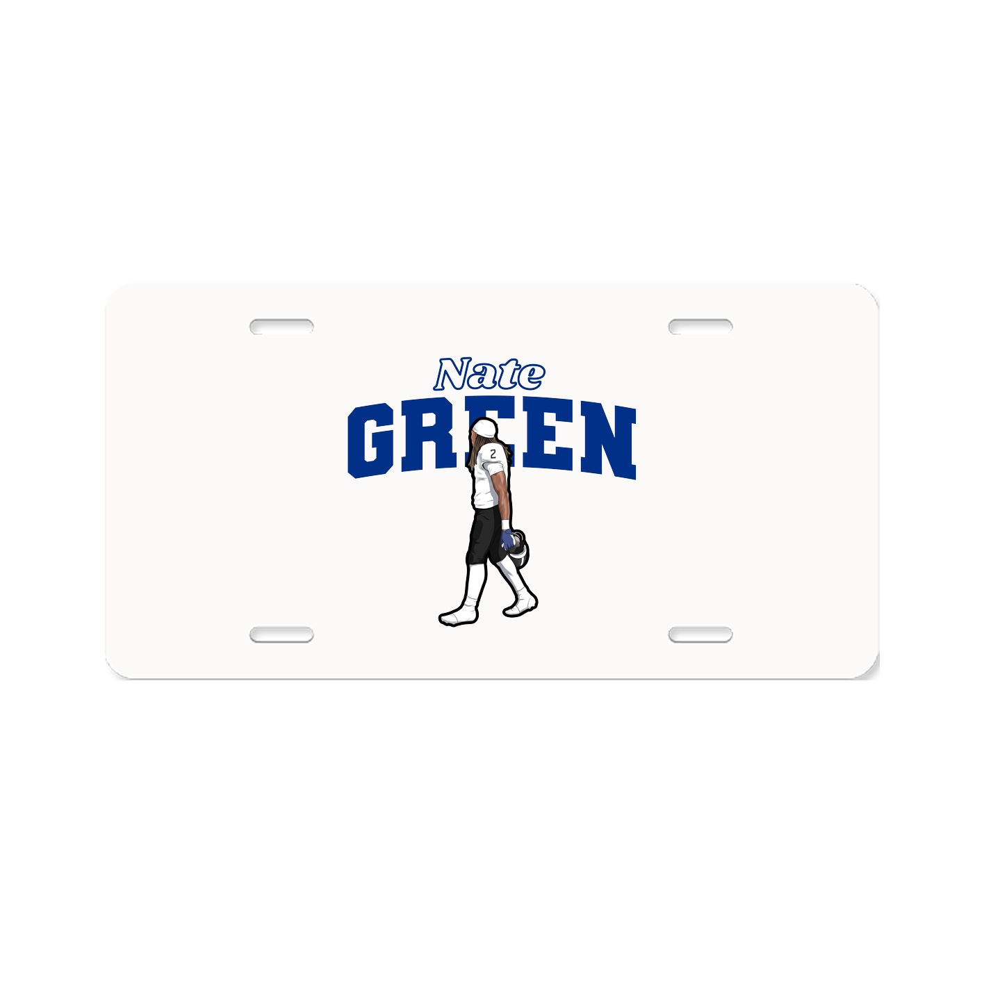 License Plate — Name Arch in Classic