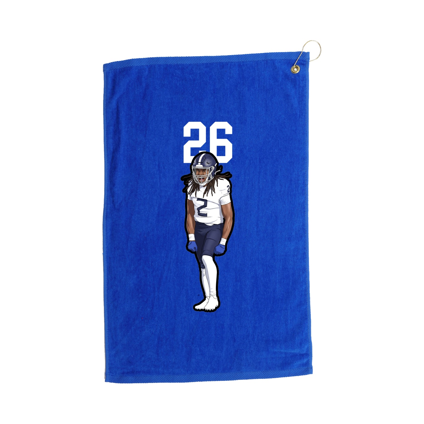 Golf Towel — Number Top in Royal