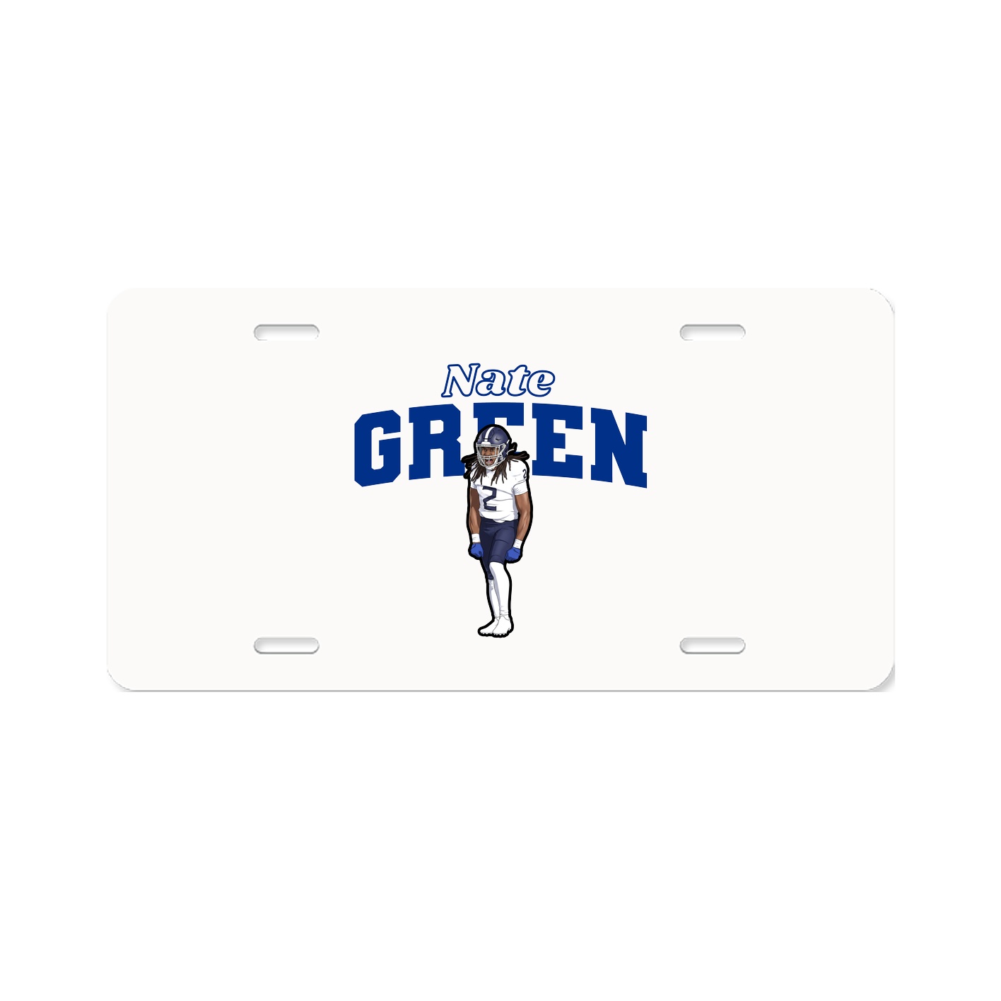 License Plate — Name Arch in Classic
