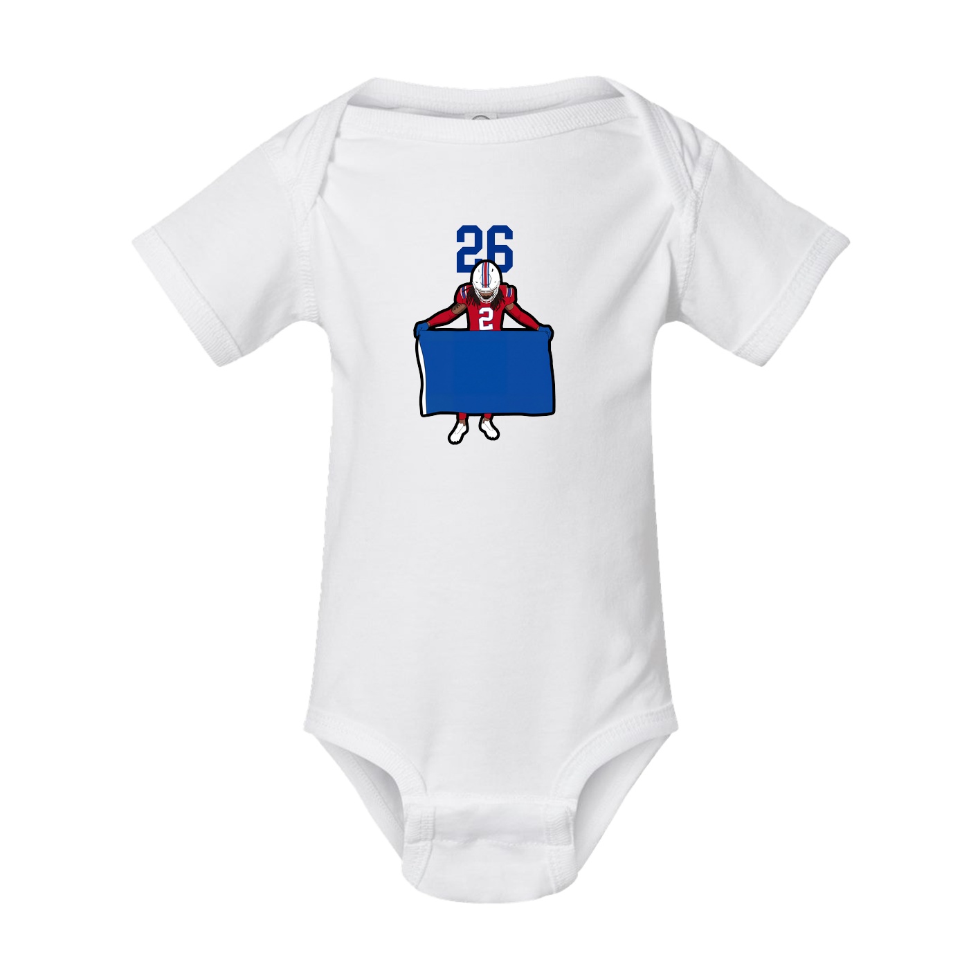 Baby Onesie — Number Top in White