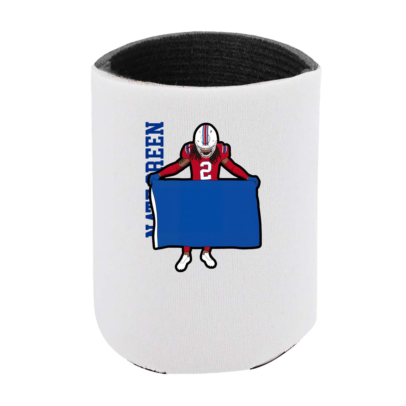 Can Holder — Name Vertical in White