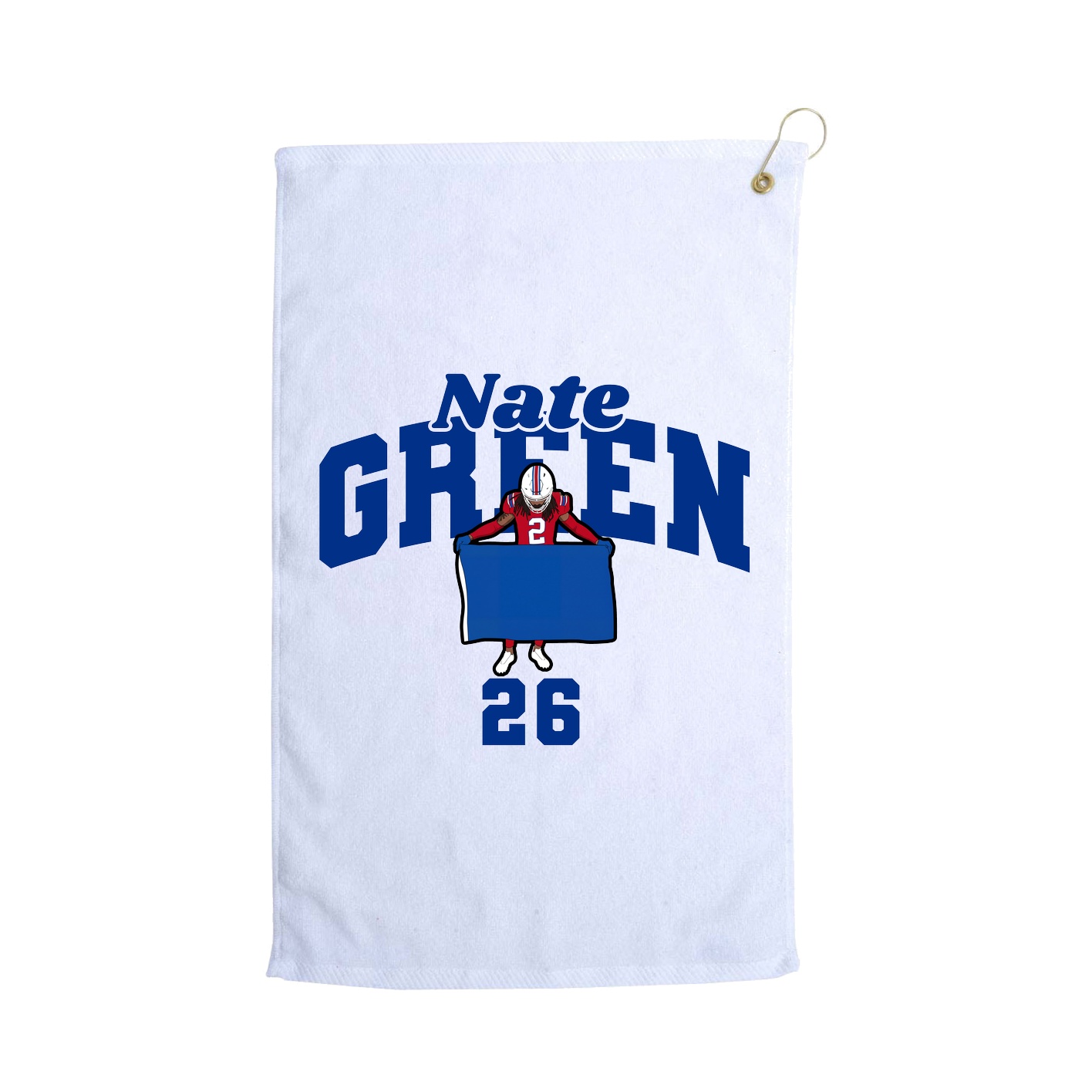 Golf Towel — Signature Arch in White