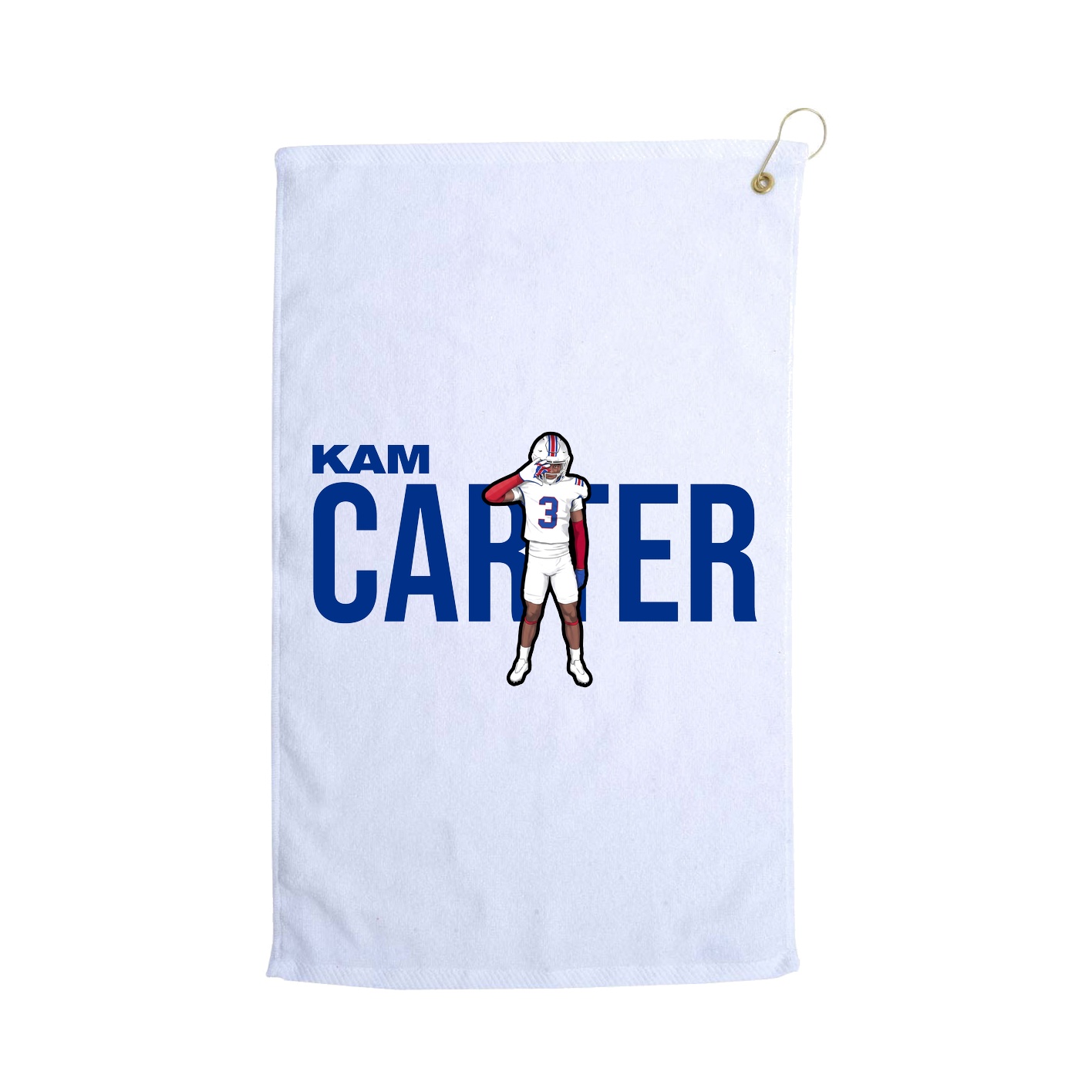 Golf Towel — Player Name in White