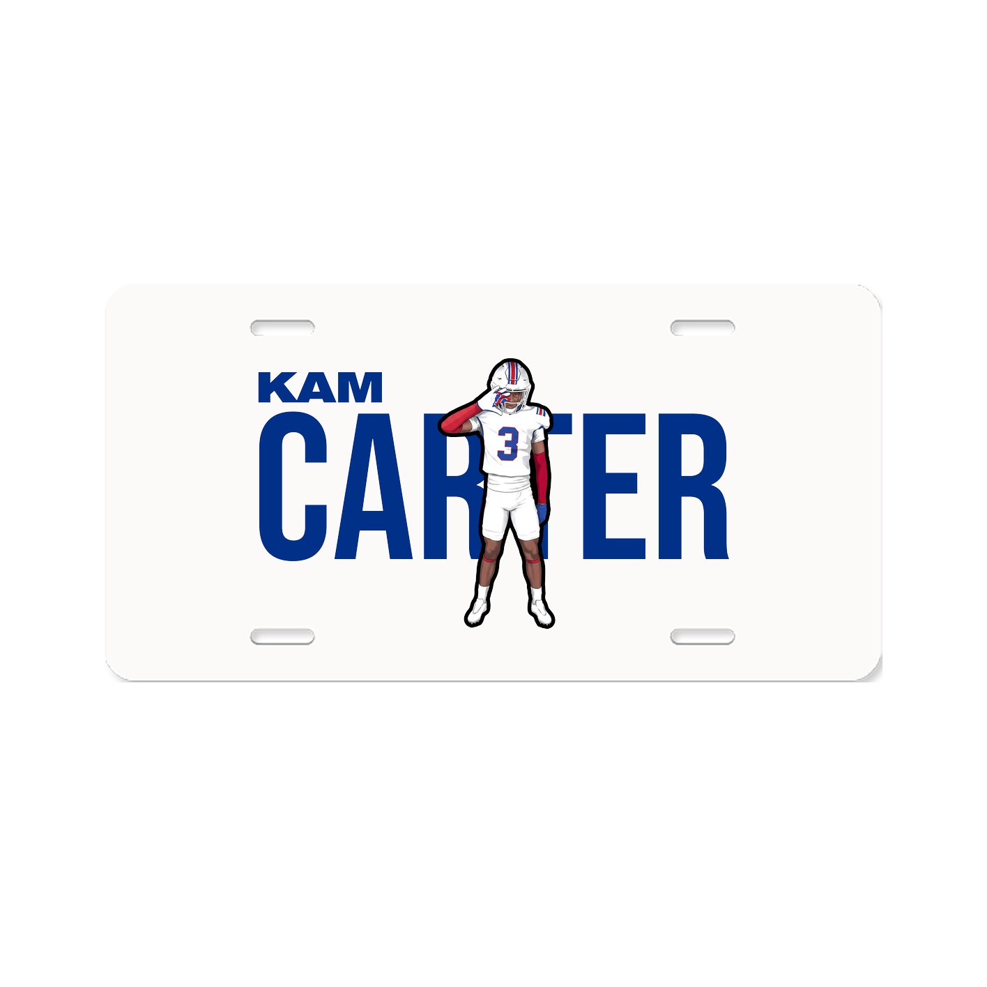 License Plate — Player Name in Classic