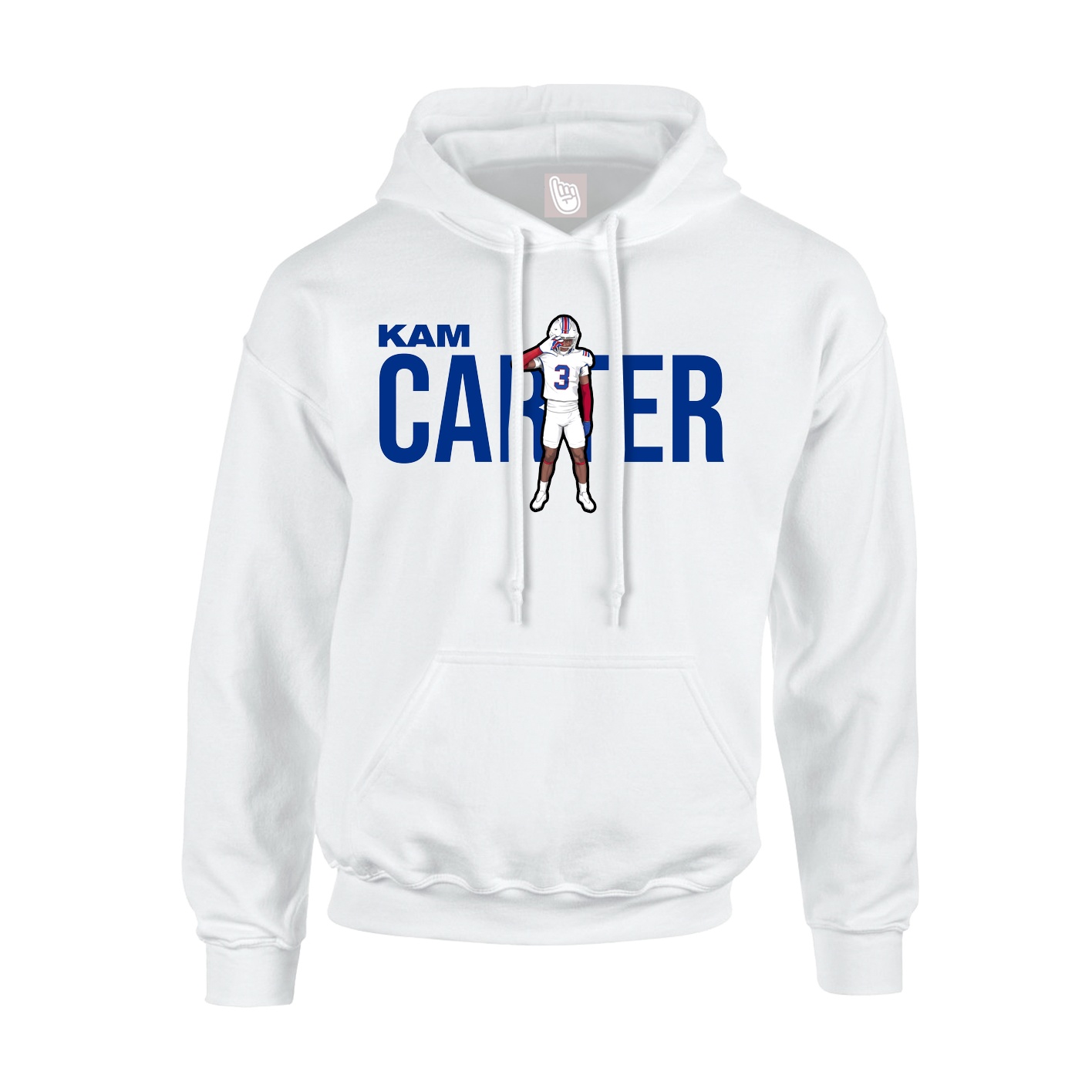 Youth Hoodie — Player Name in White