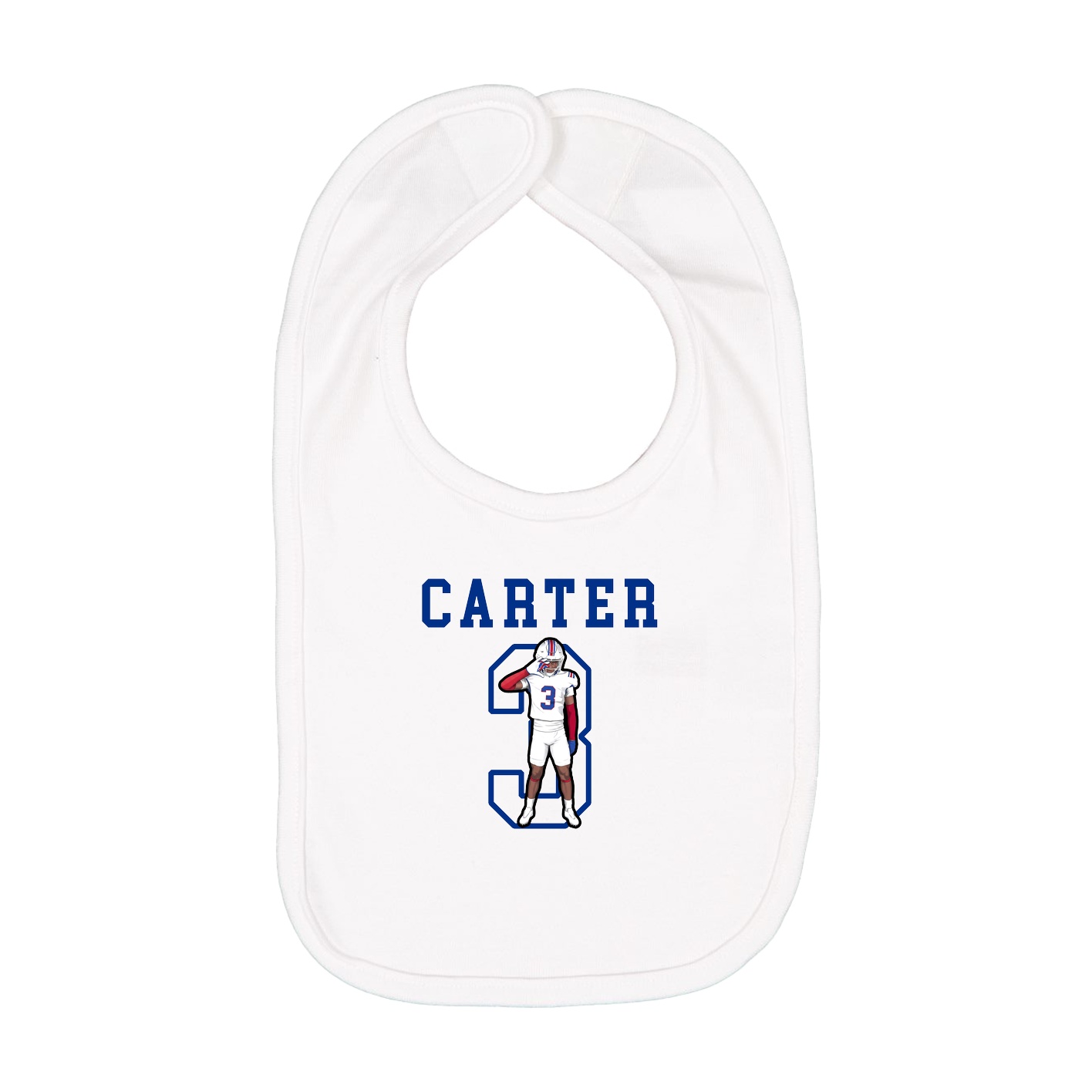 Infant Bib — Shirsey in White