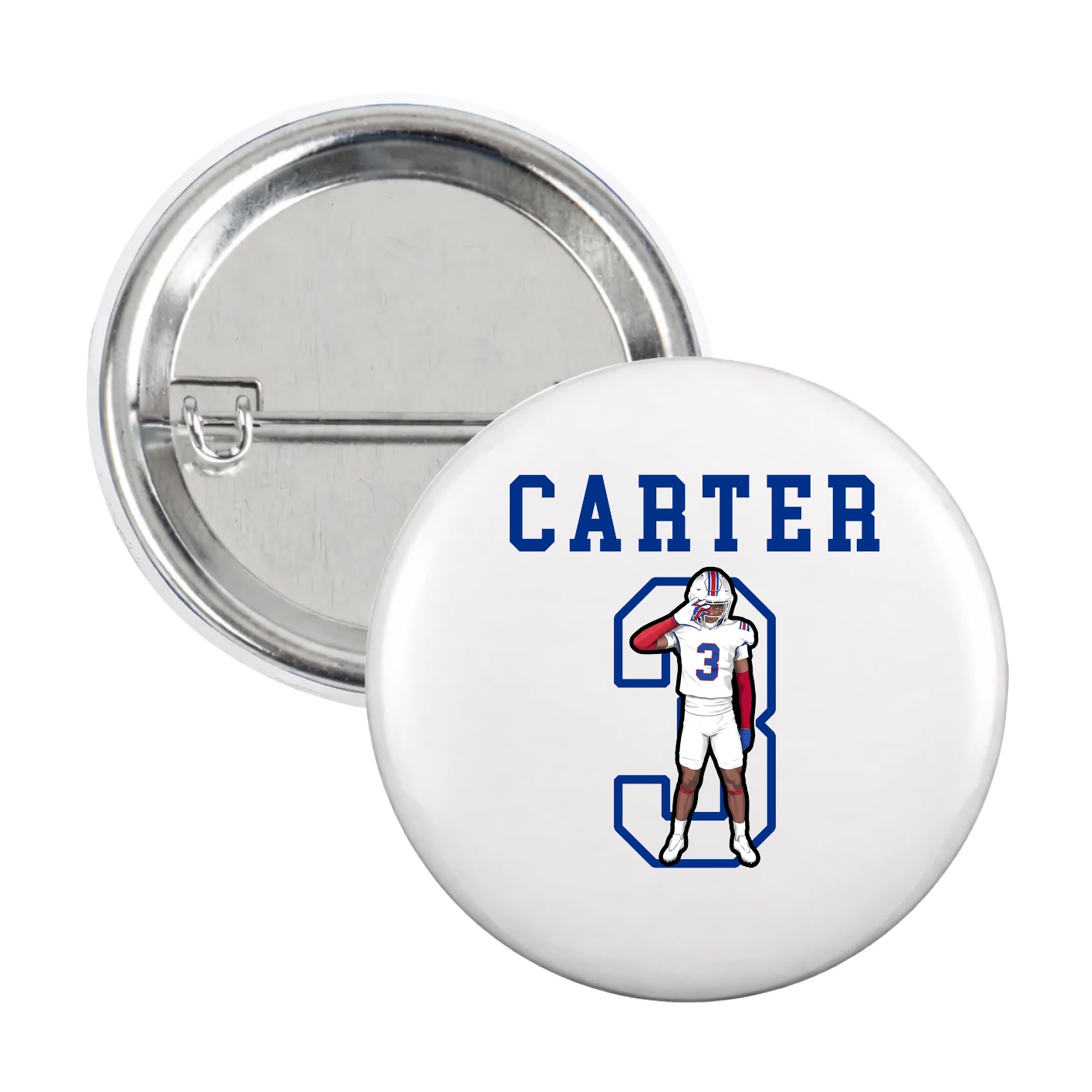 Game Day Button — Shirsey in White