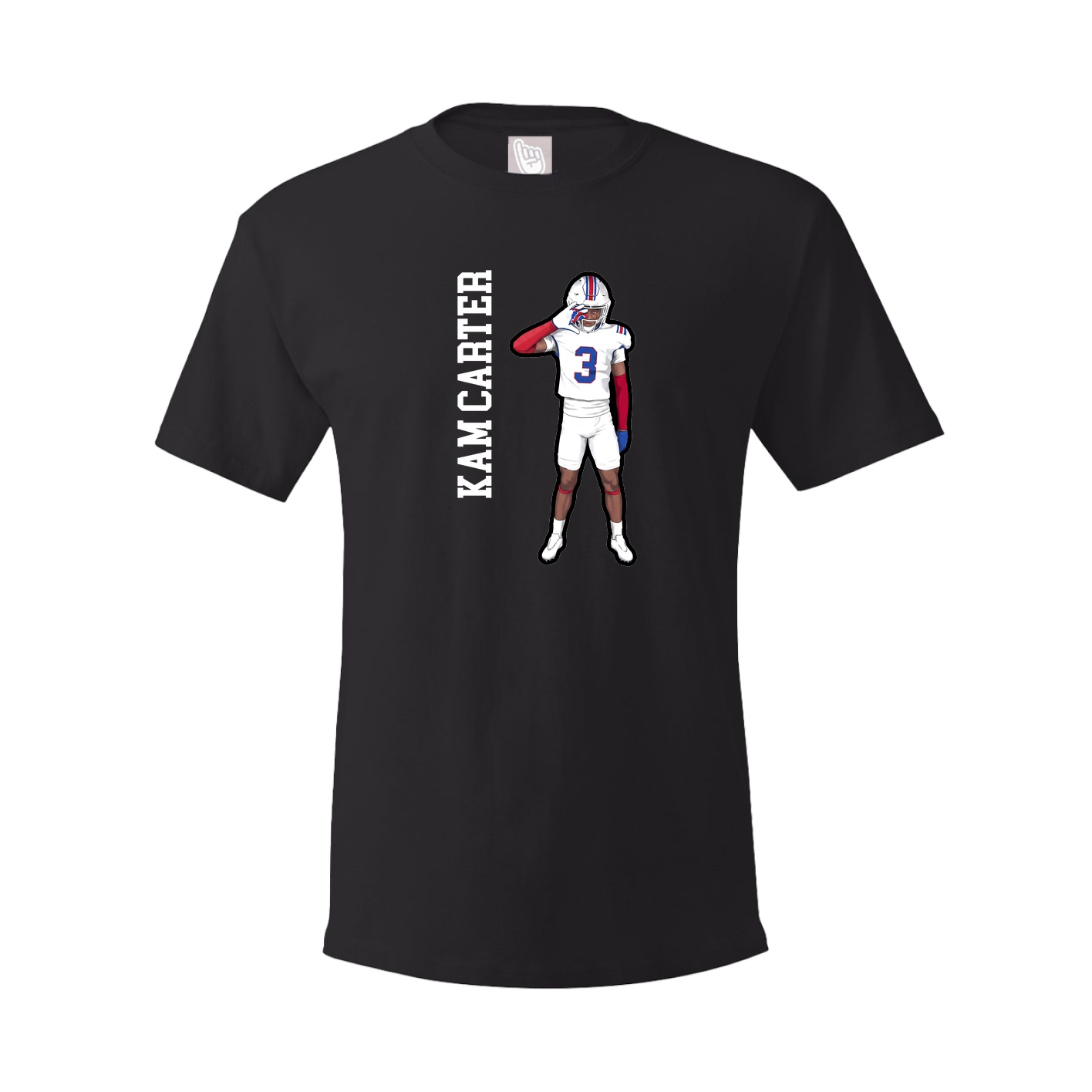 Tee — Name Vertical in Black