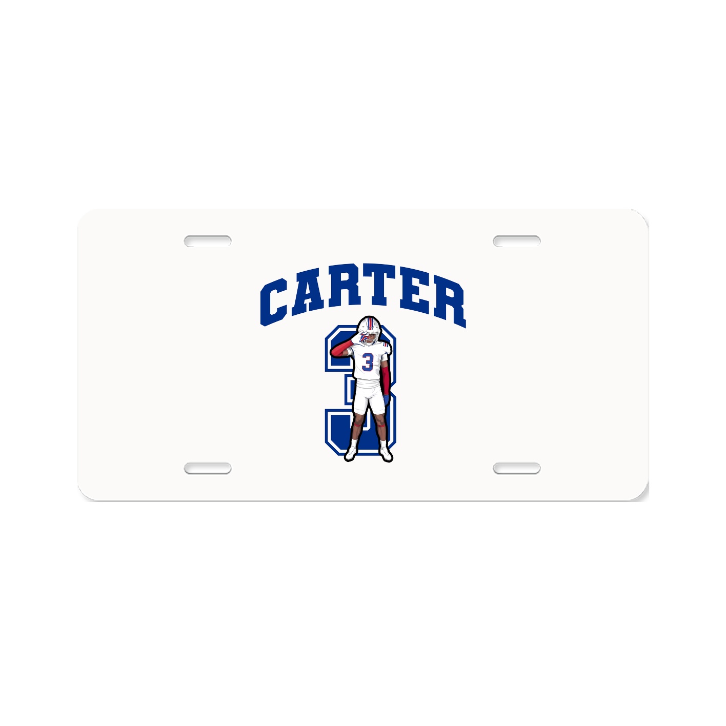 License Plate — Number in Classic