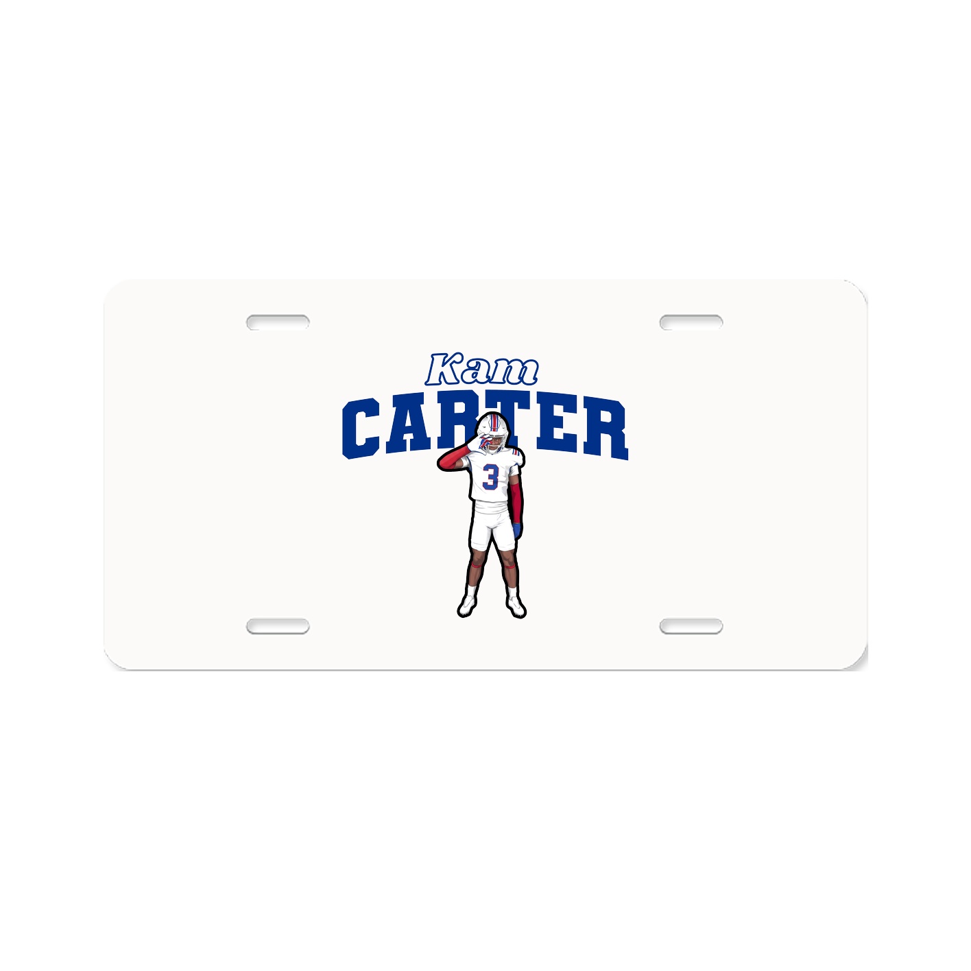 License Plate — Name Arch in Classic