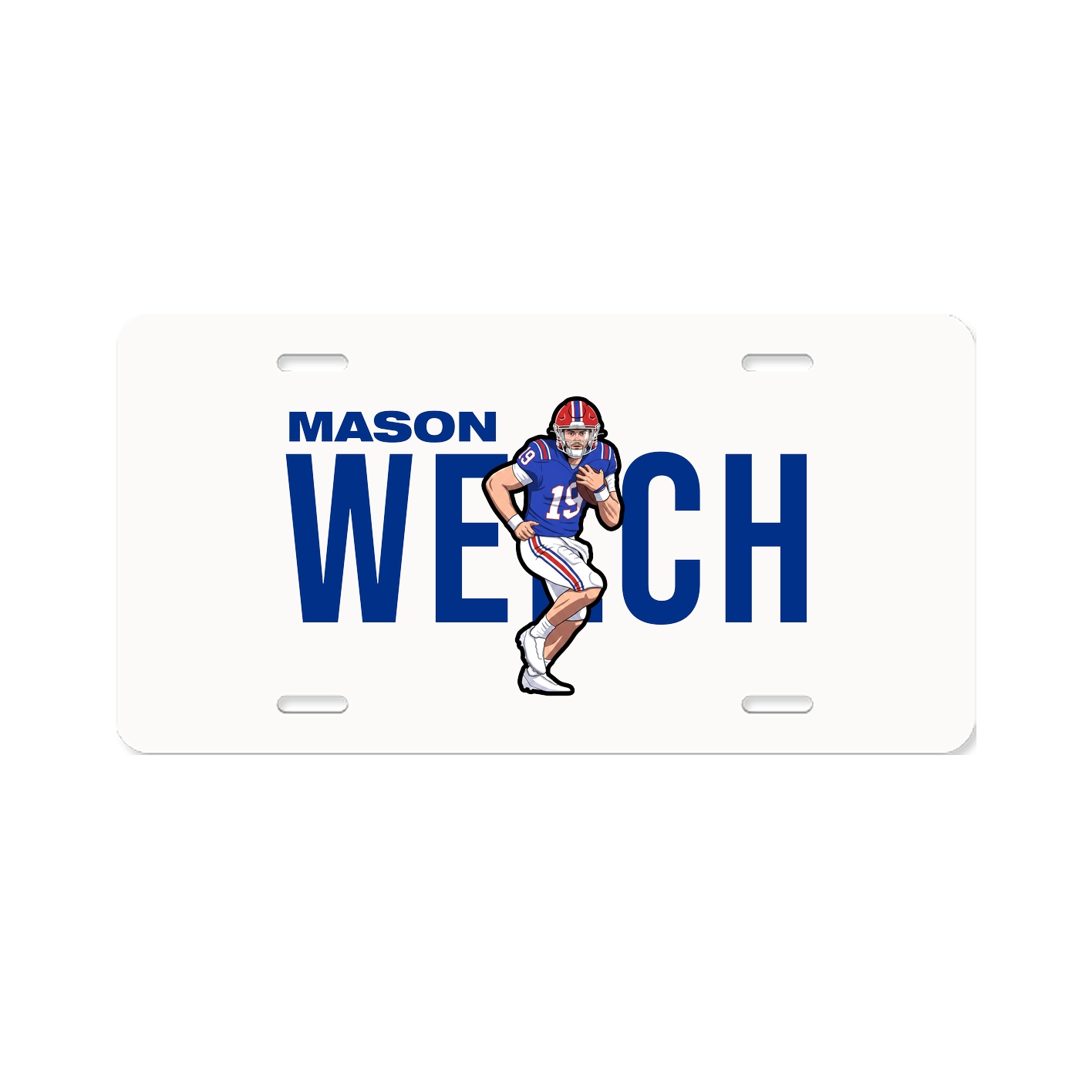 License Plate — Player Name in Classic