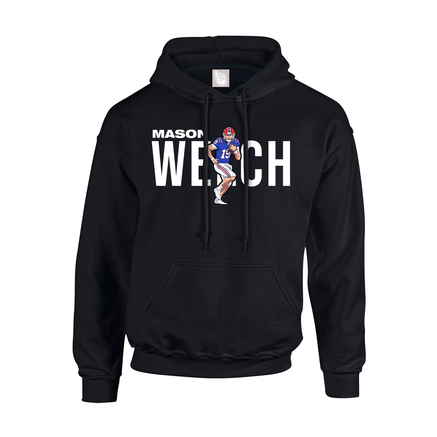 Hoodie — Player Name in Black