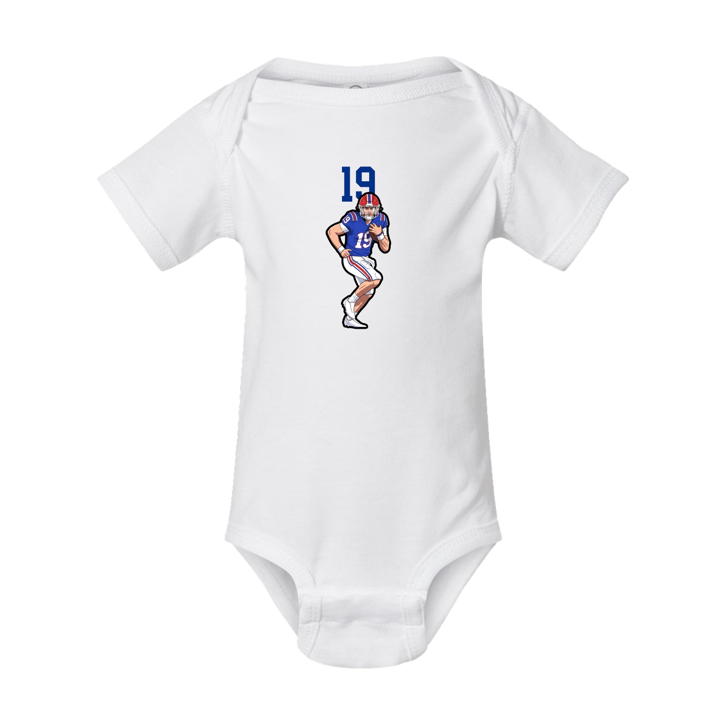 Baby Onesie — Number Top in White