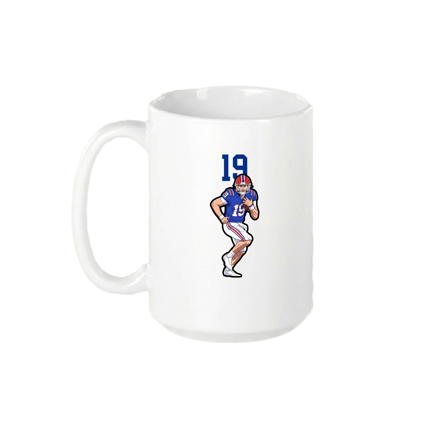 15oz Coffee Mug — Number Top in White