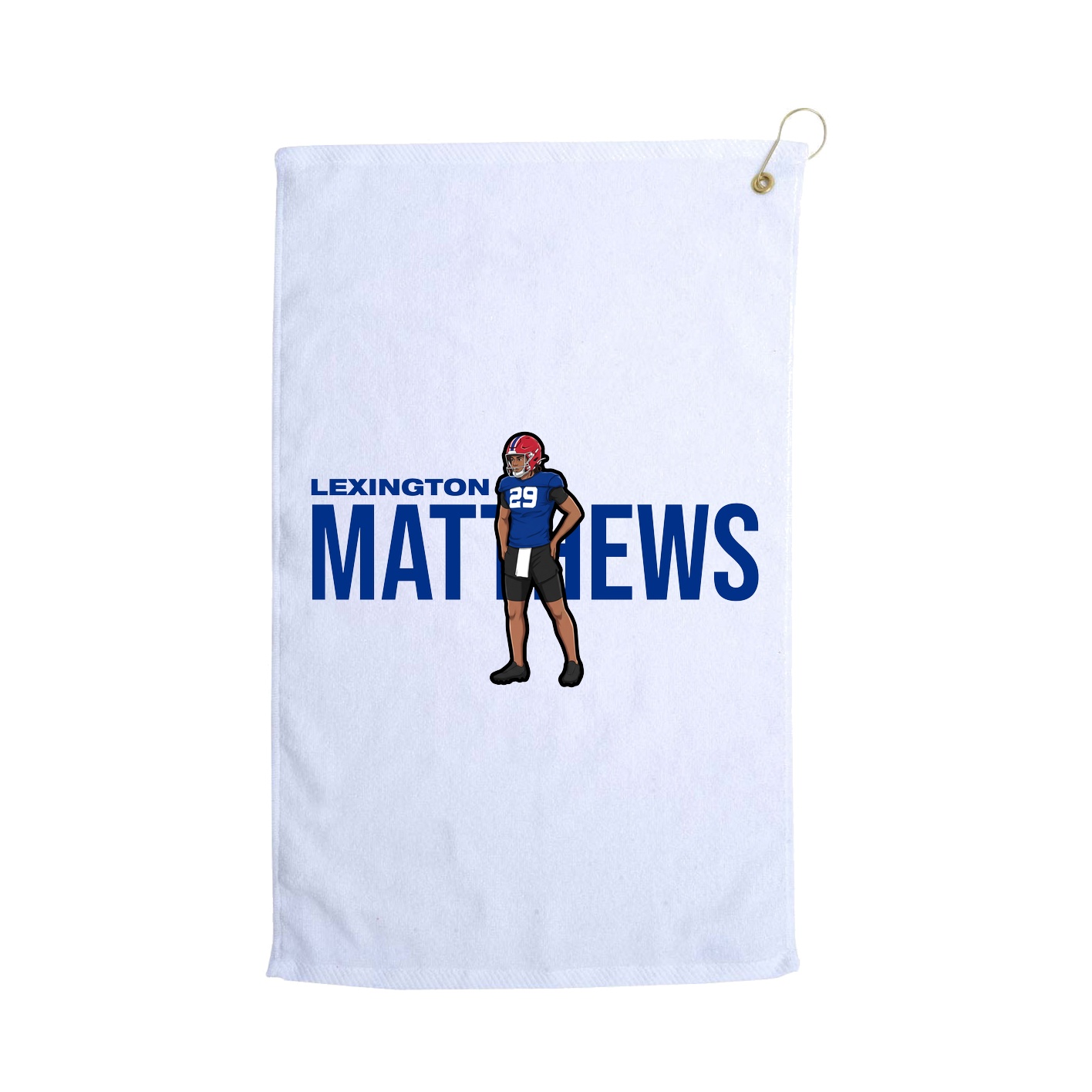 Golf Towel — Player Name in White