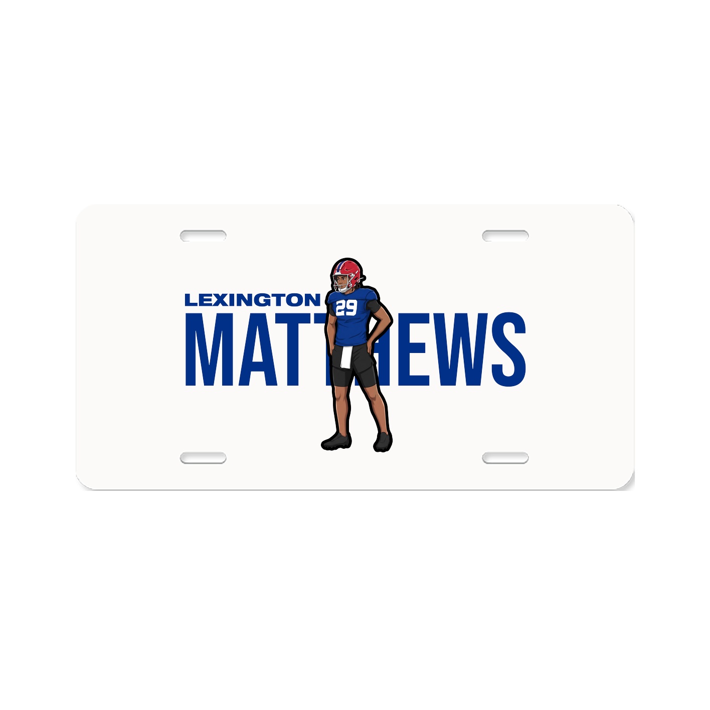 License Plate — Player Name in Classic