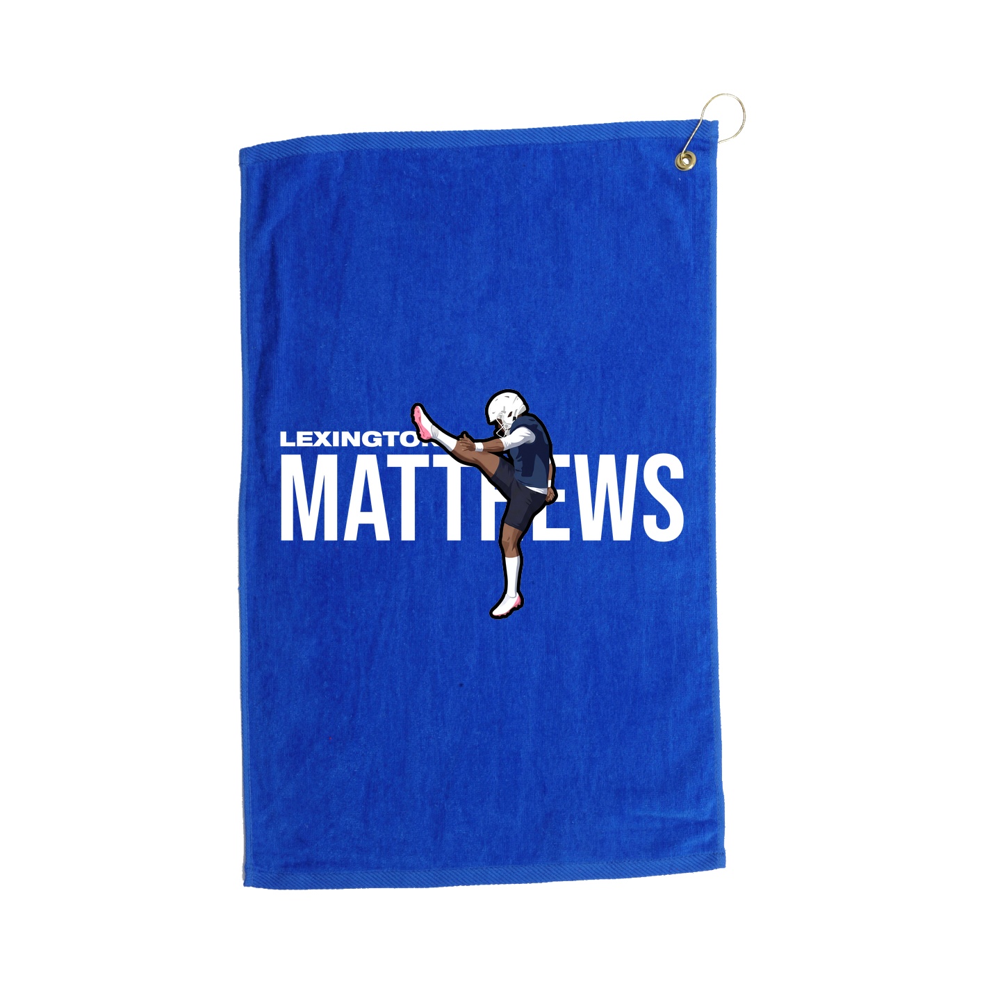 Golf Towel — Player Name in Royal