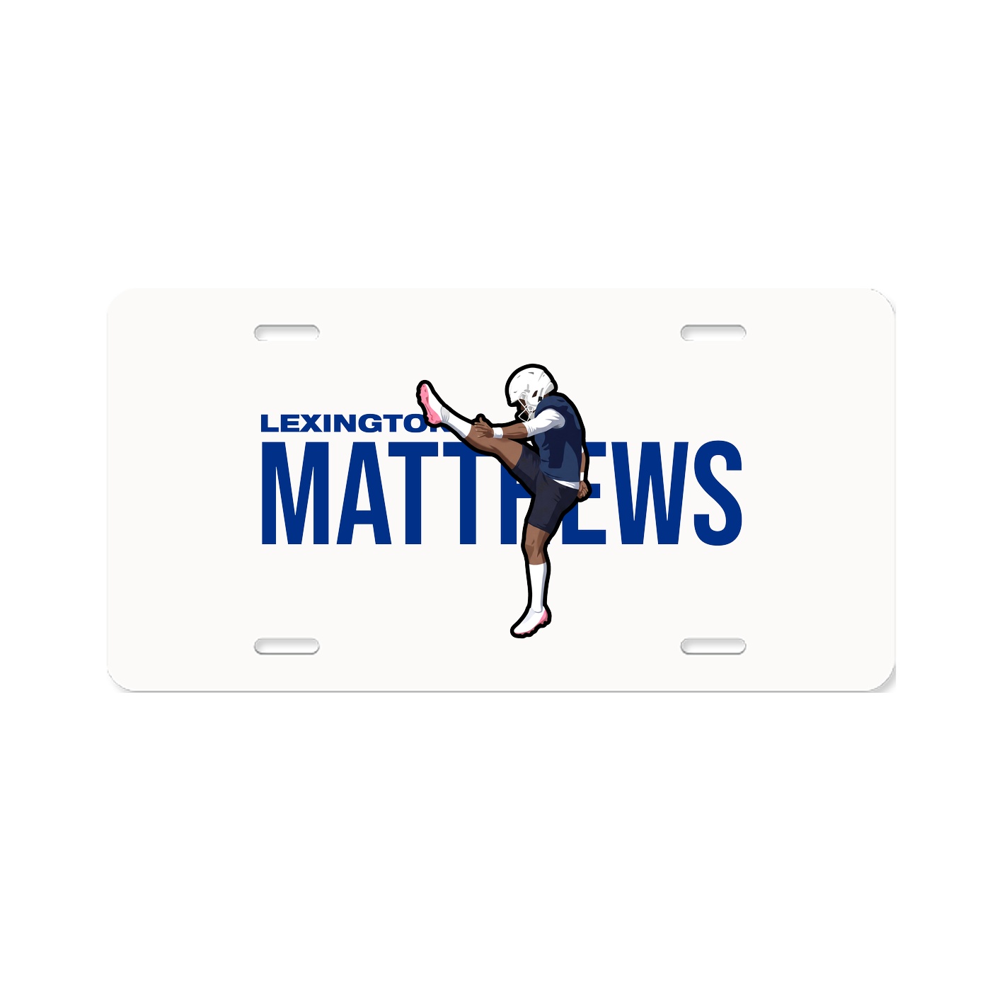 License Plate — Player Name in Classic