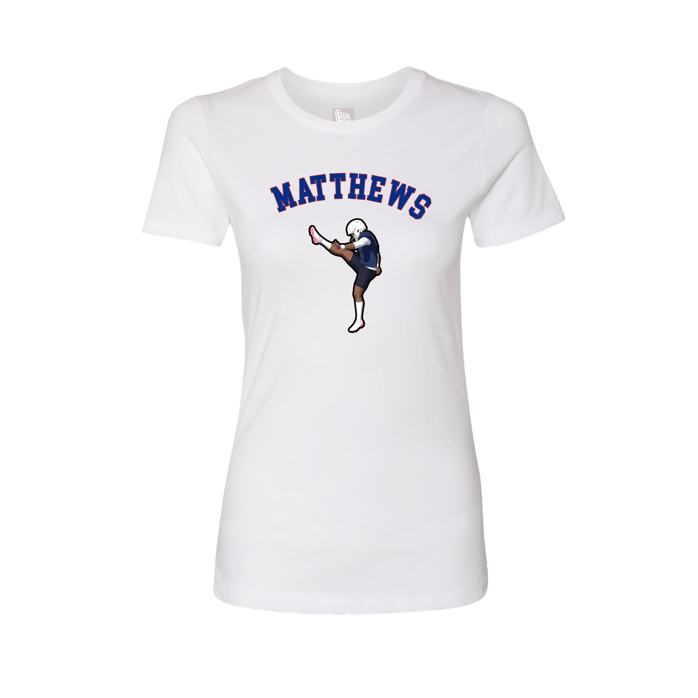 Fitted Women's Tee — Shirsey Arch in White
