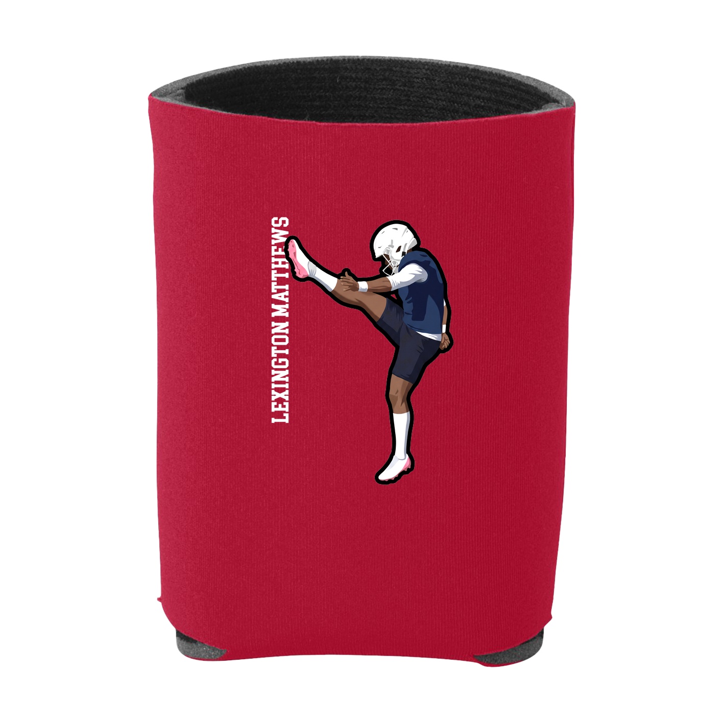 Can Holder — Name Vertical in Red