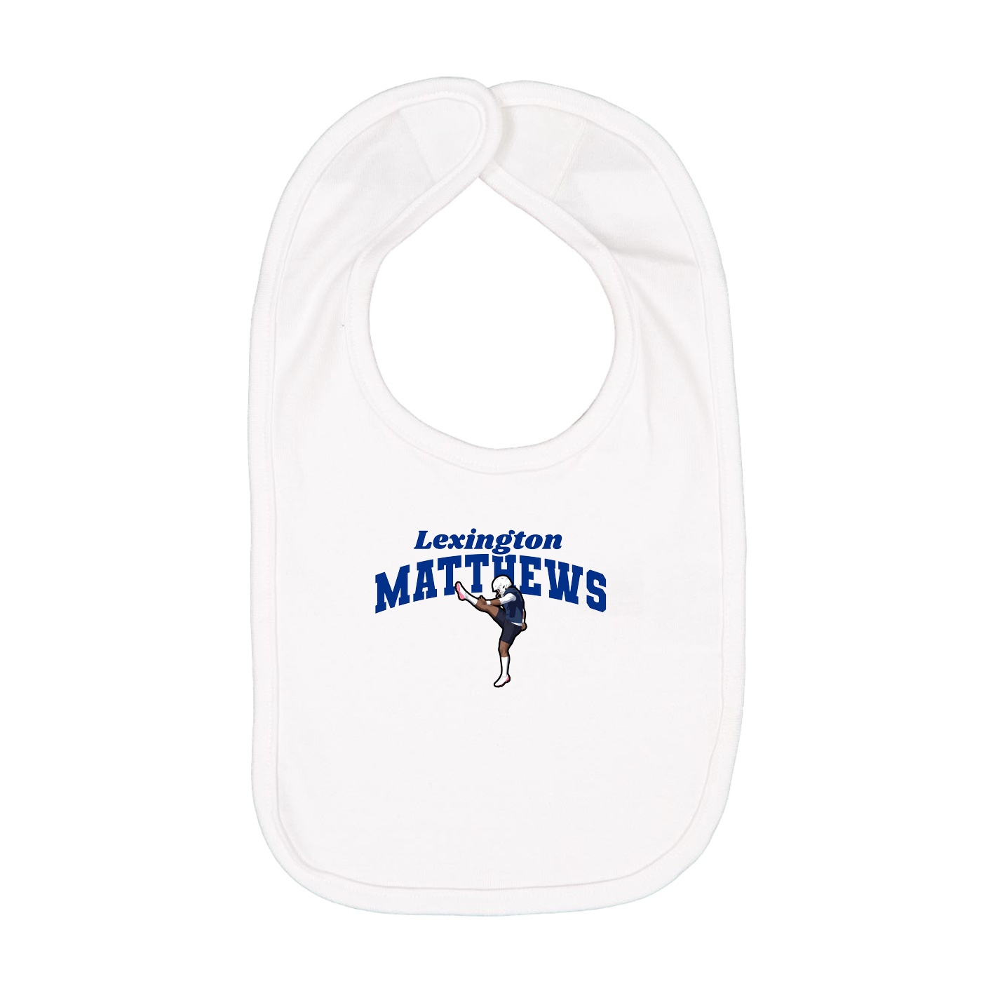 Infant Bib — Signature Arch in White