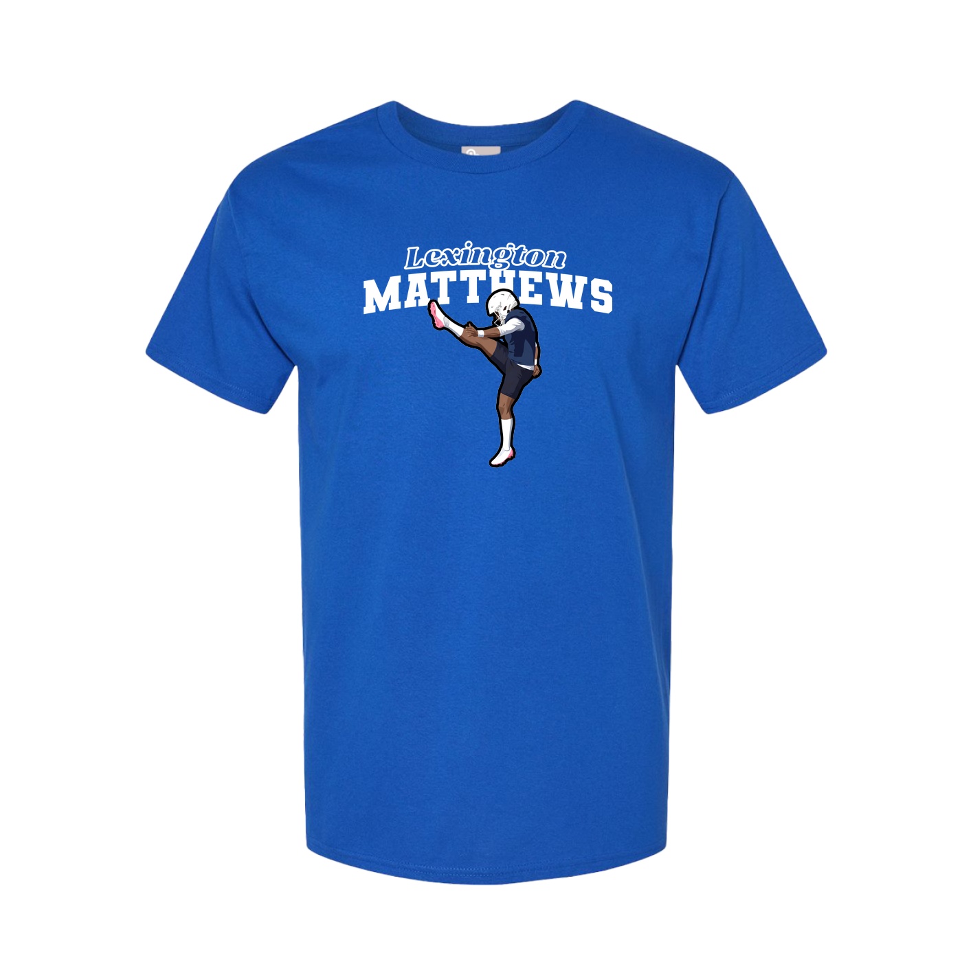 Youth Tee — Name Arch in Royal