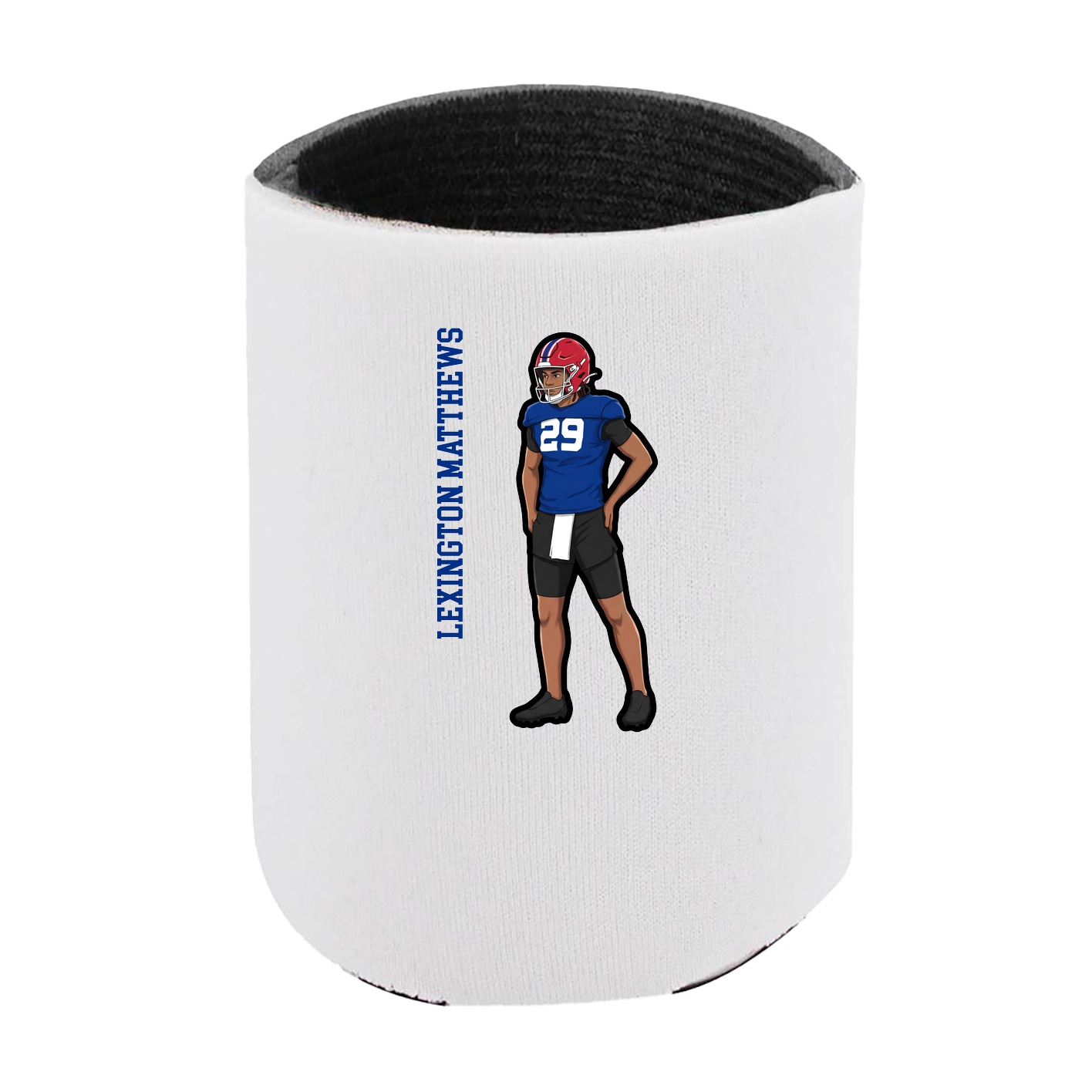 Can Holder — Name Vertical in White