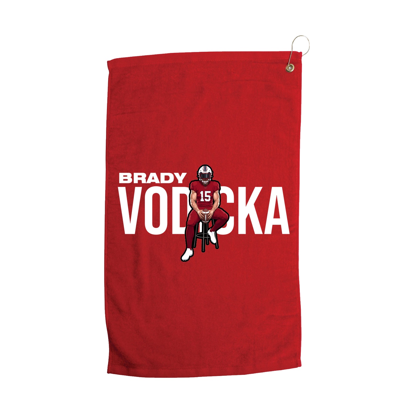Golf Towel — Player Name in Red