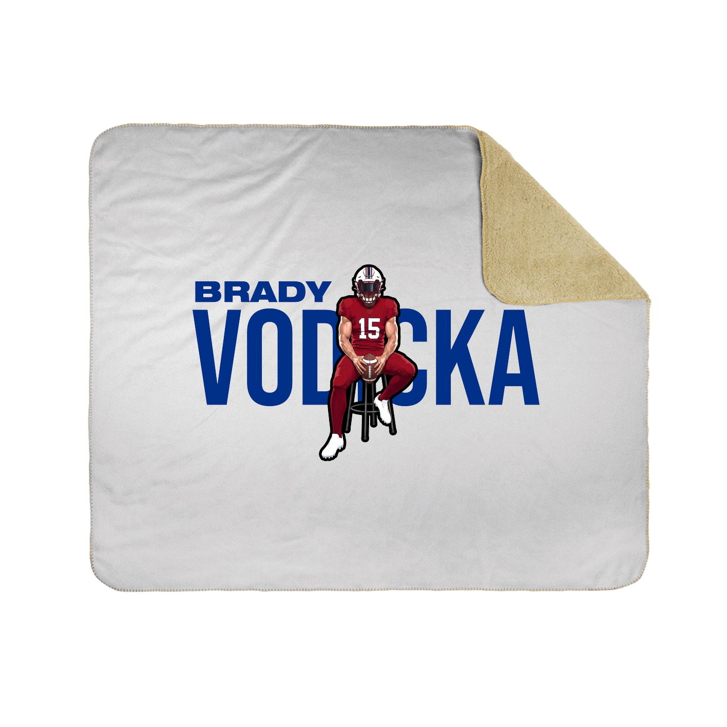 Throw Blanket — Player Name in White