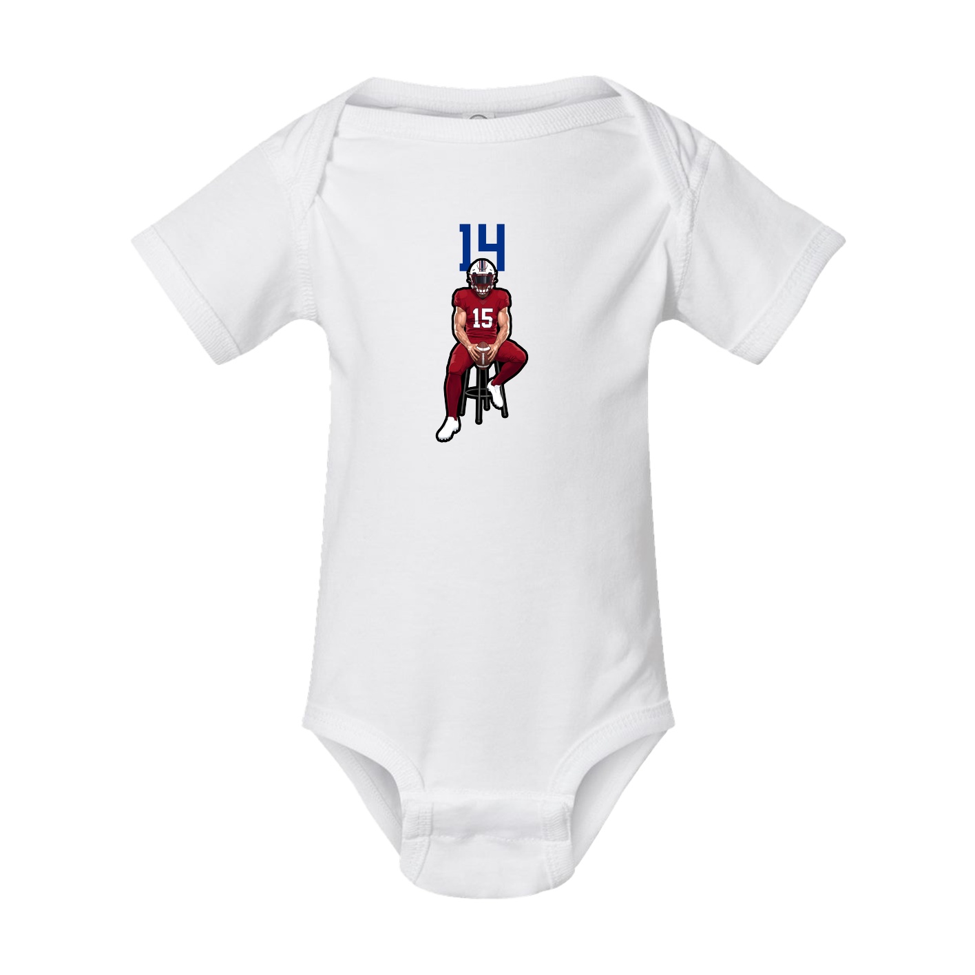 Baby Onesie — Number Top in White