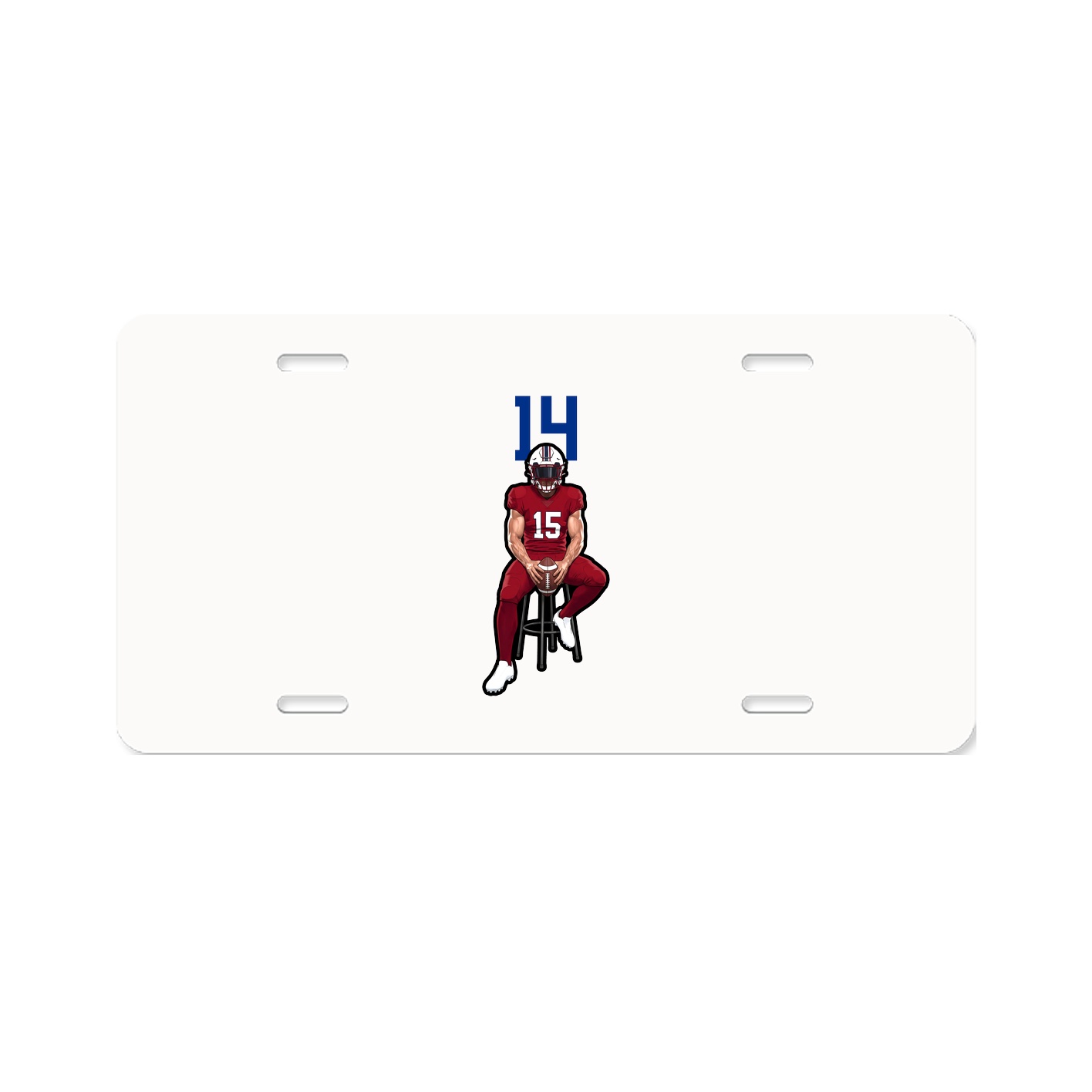 License Plate — Number Top in Classic