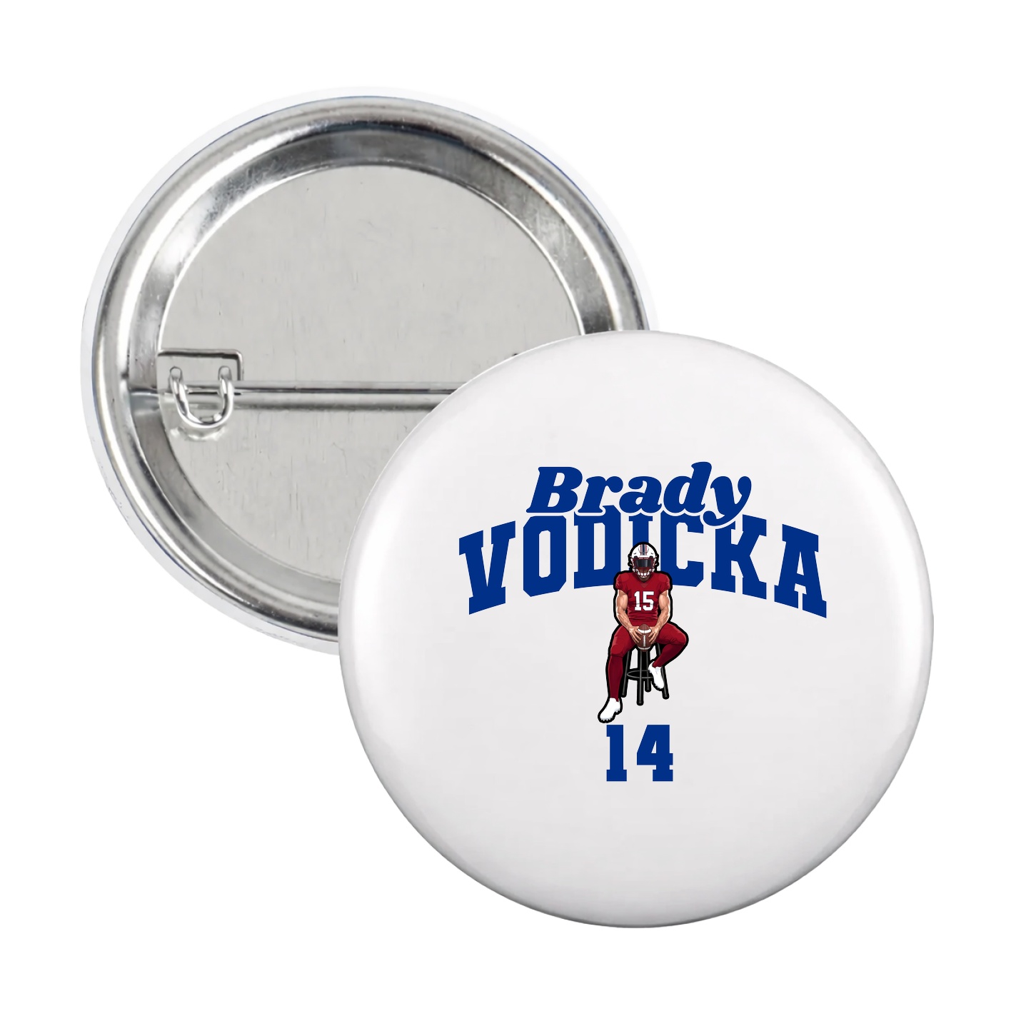Game Day Button — Signature Arch in White