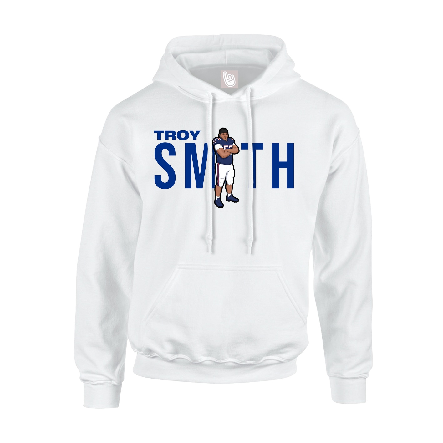 Youth Hoodie — Player Name in White