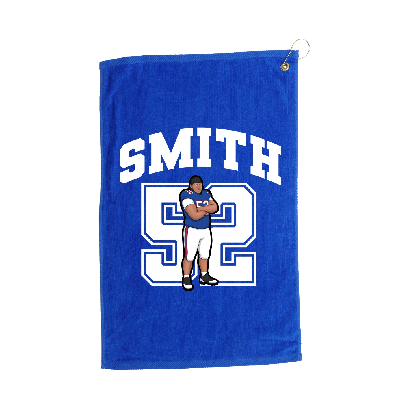 Golf Towel — Number in Royal