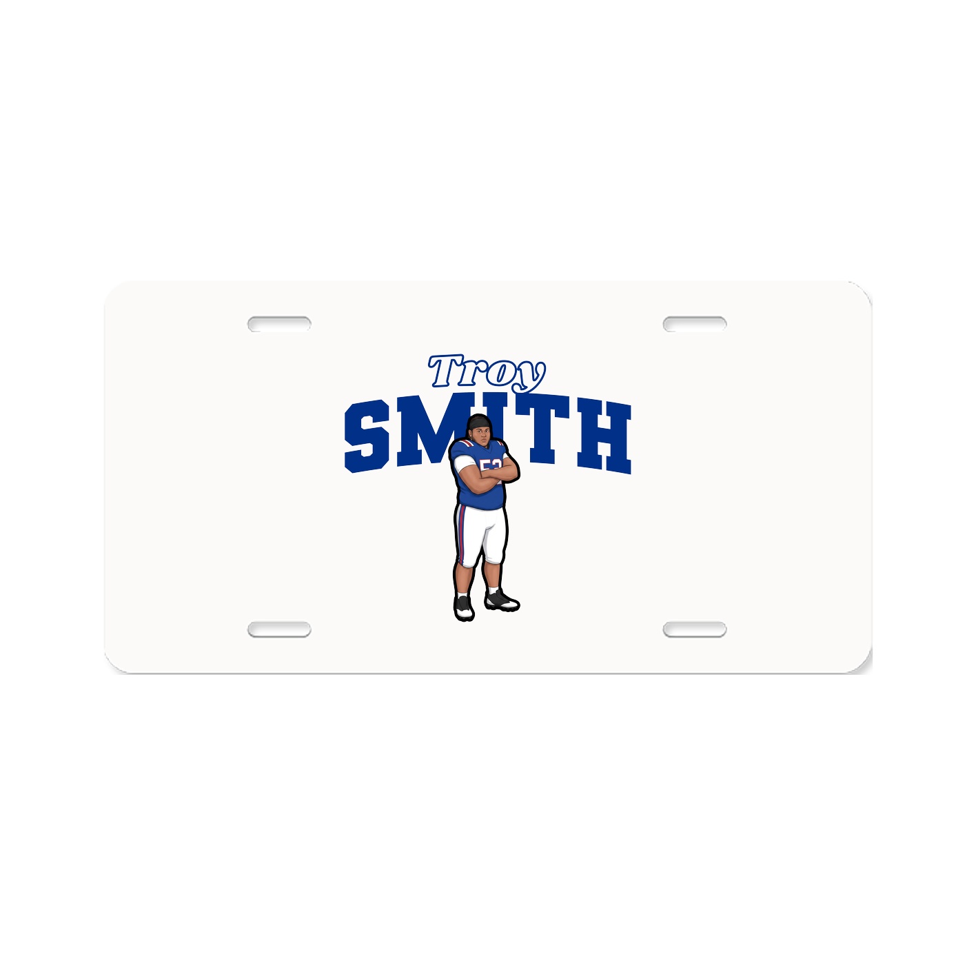 License Plate — Name Arch in Classic