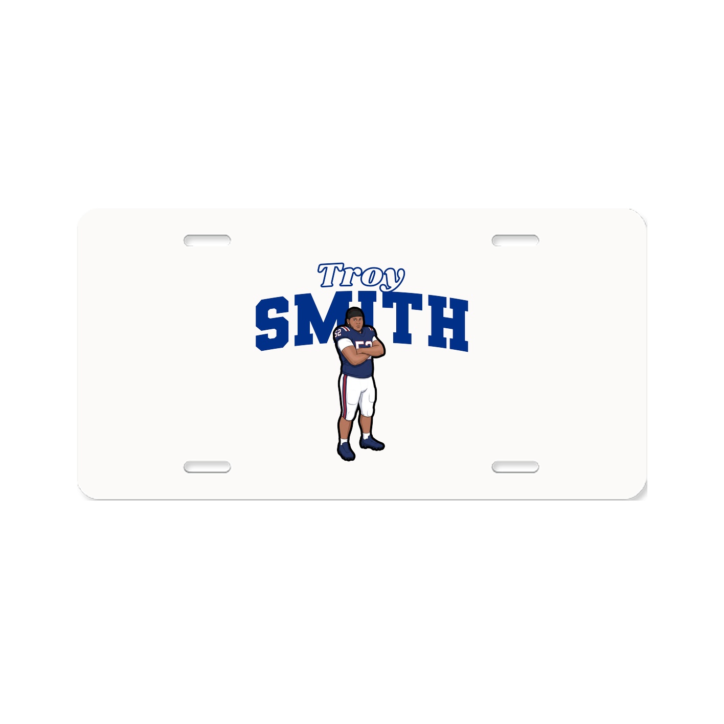 License Plate — Name Arch in Classic