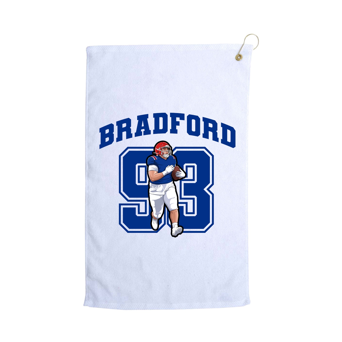Golf Towel — Number in White