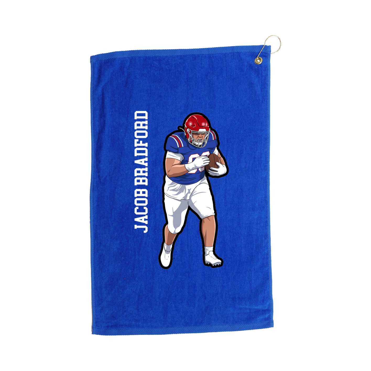 Golf Towel — Name Vertical in Royal