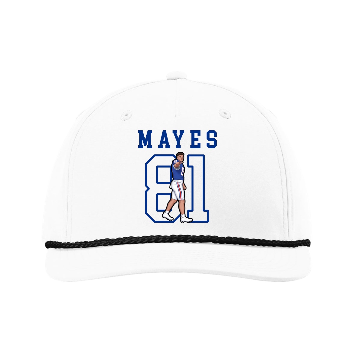 Five-Panel Classic Rope Cap — Shirsey in White