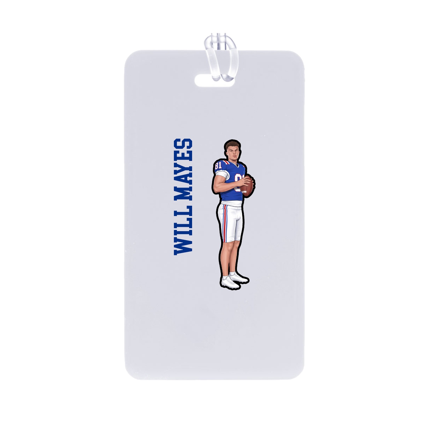 Bag Tag — Name Vertical in Classic