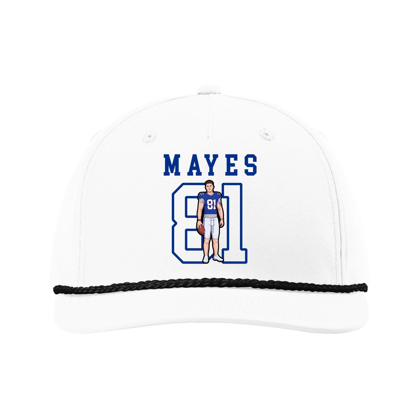 Five-Panel Classic Rope Cap — Shirsey in White