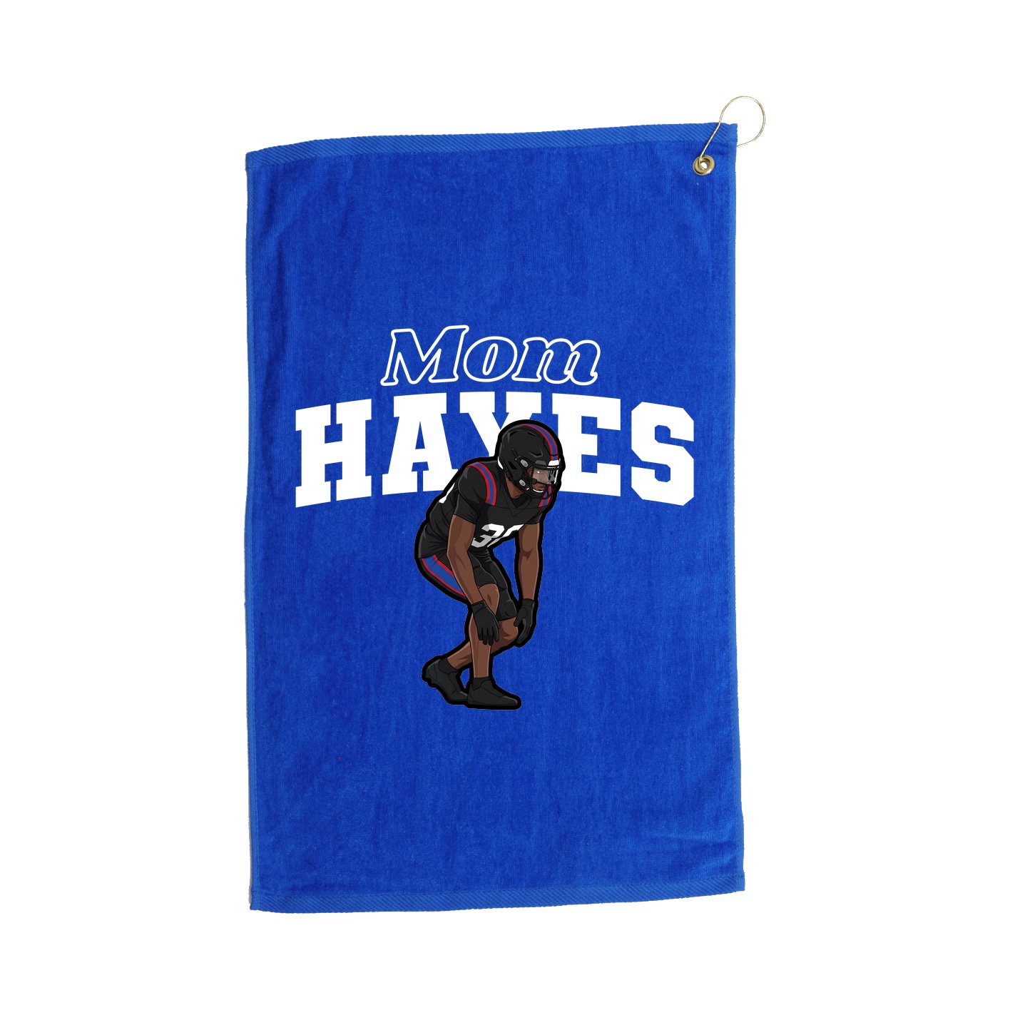 Golf Towel — Mothers Day Block in Royal
