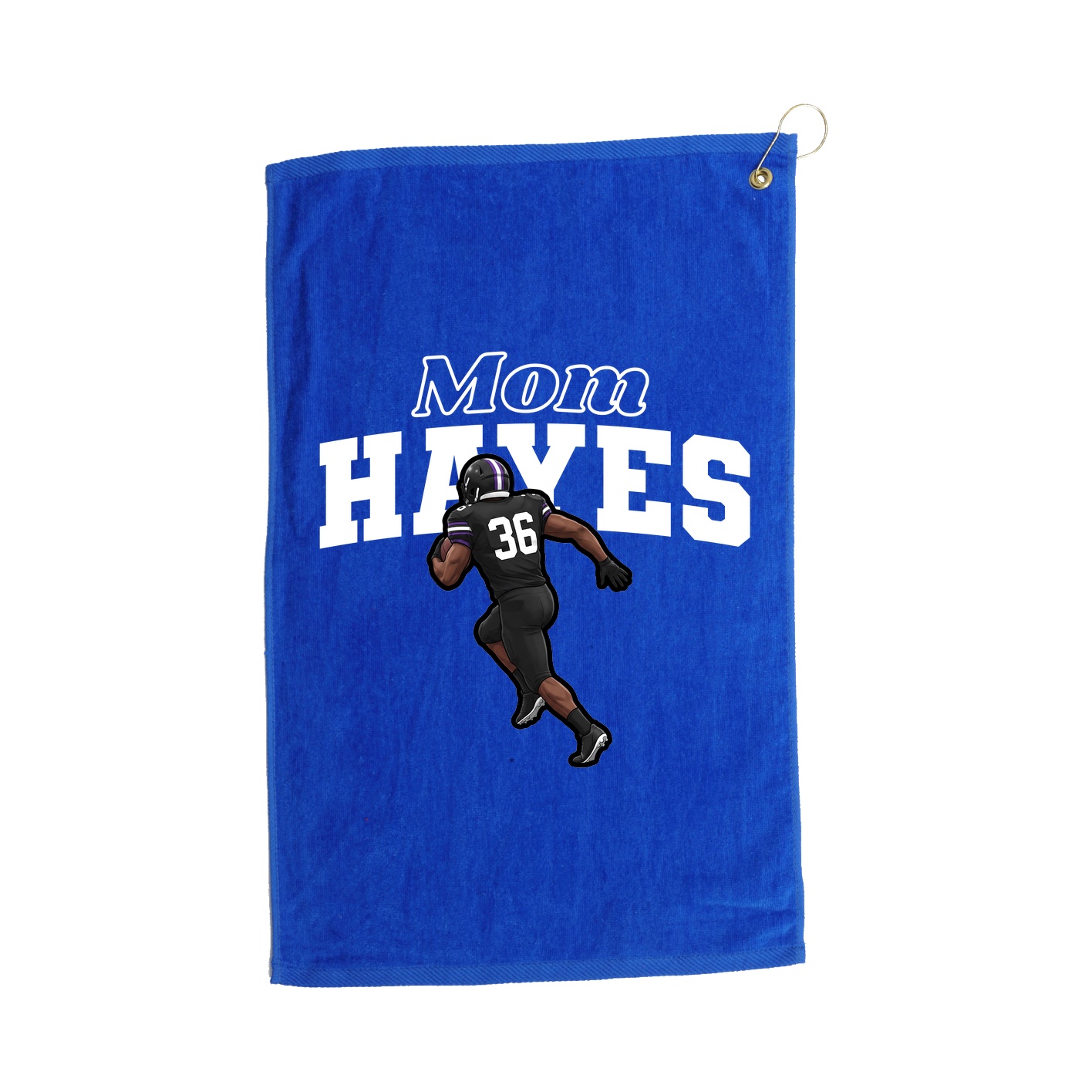 Golf Towel — Mothers Day Block in Royal