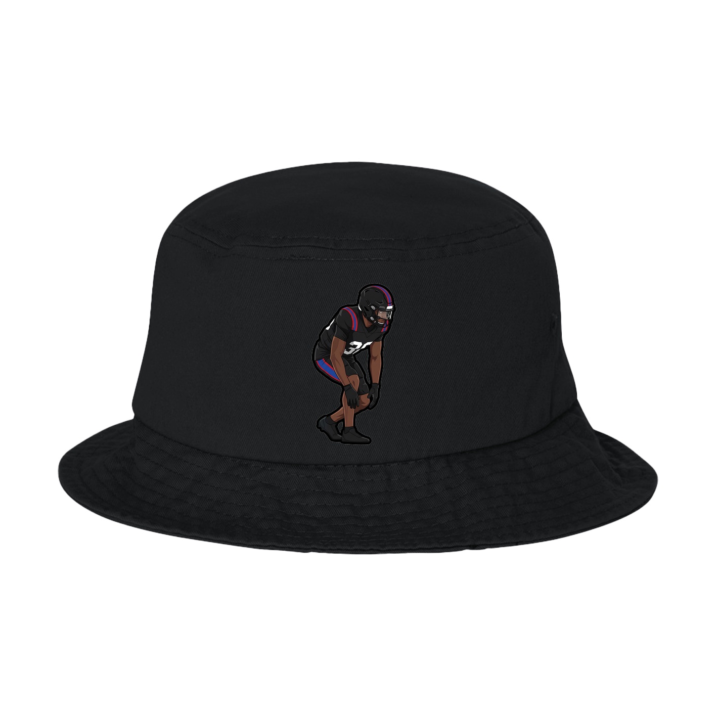 Bucket Cap — Name Vertical in Black