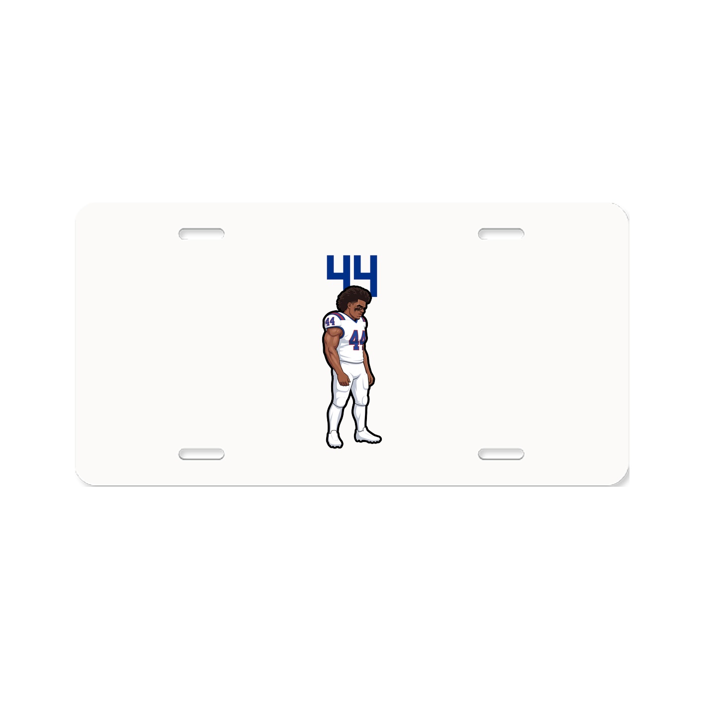 License Plate — Number Top in Classic