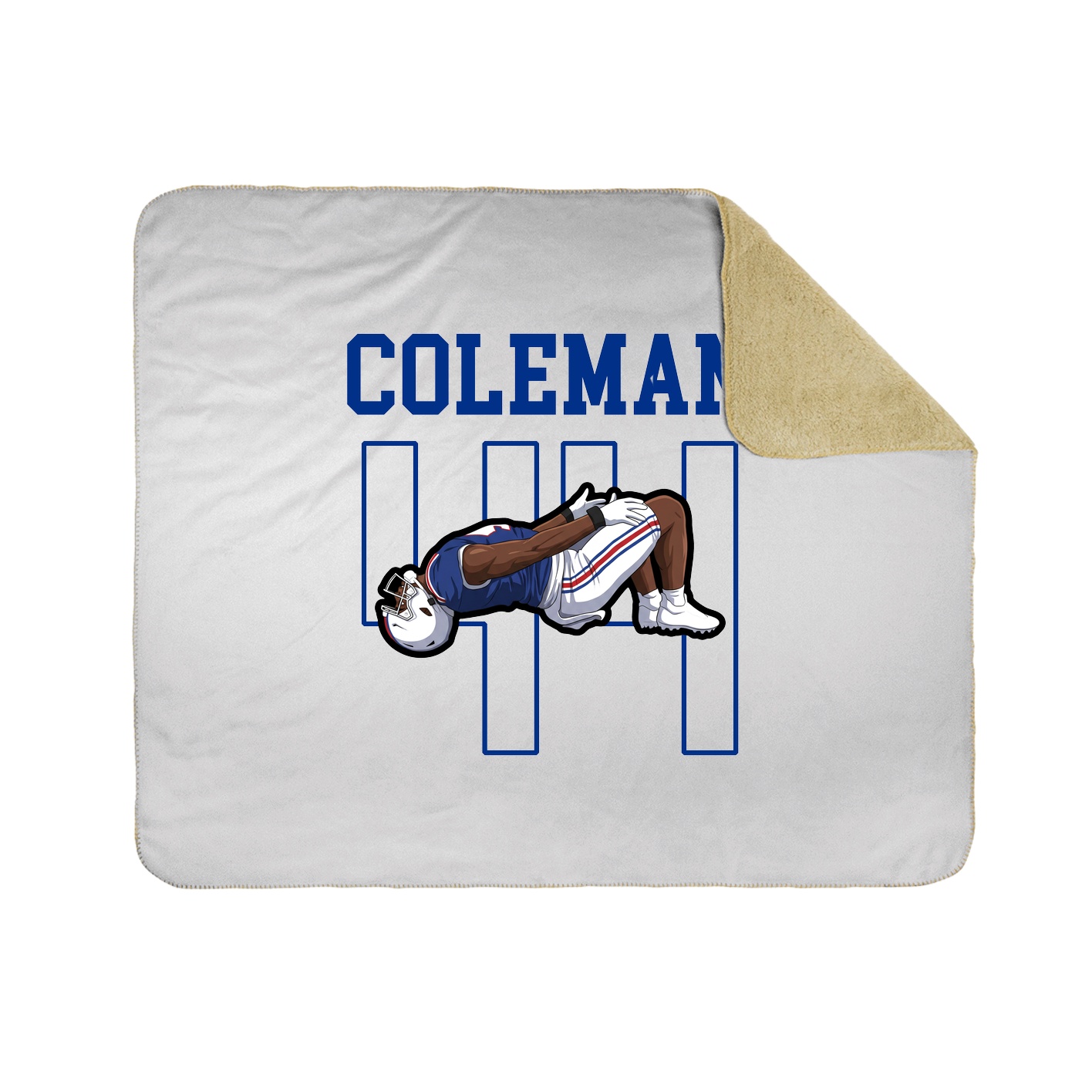 50x60 Sherpa Lined Throw Blanket