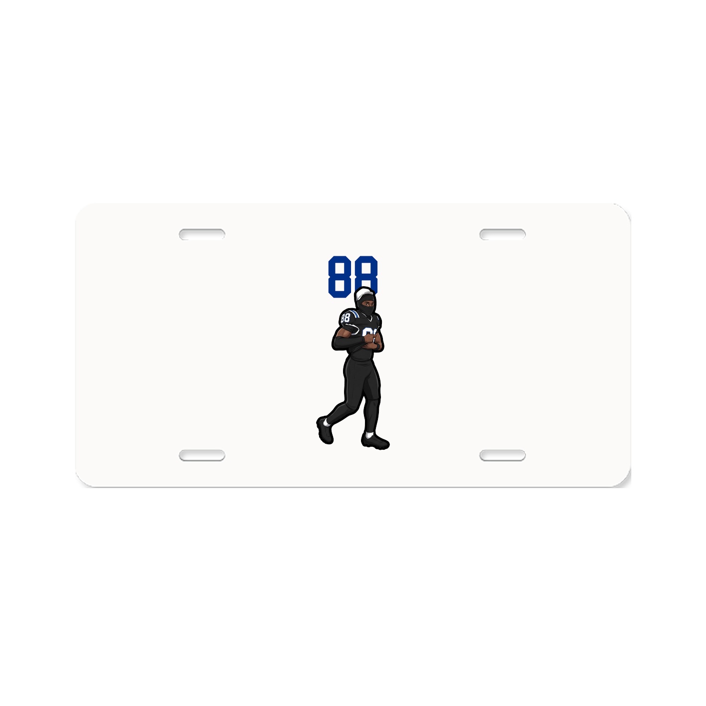 License Plate — Number Top in Classic