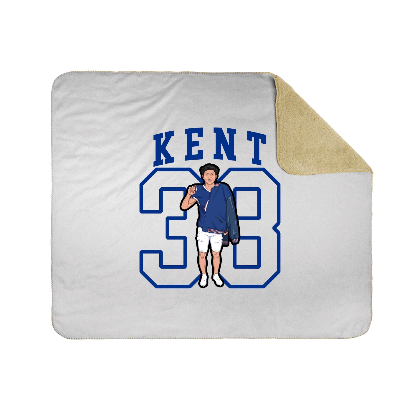 Throw Blanket — Shirsey in White