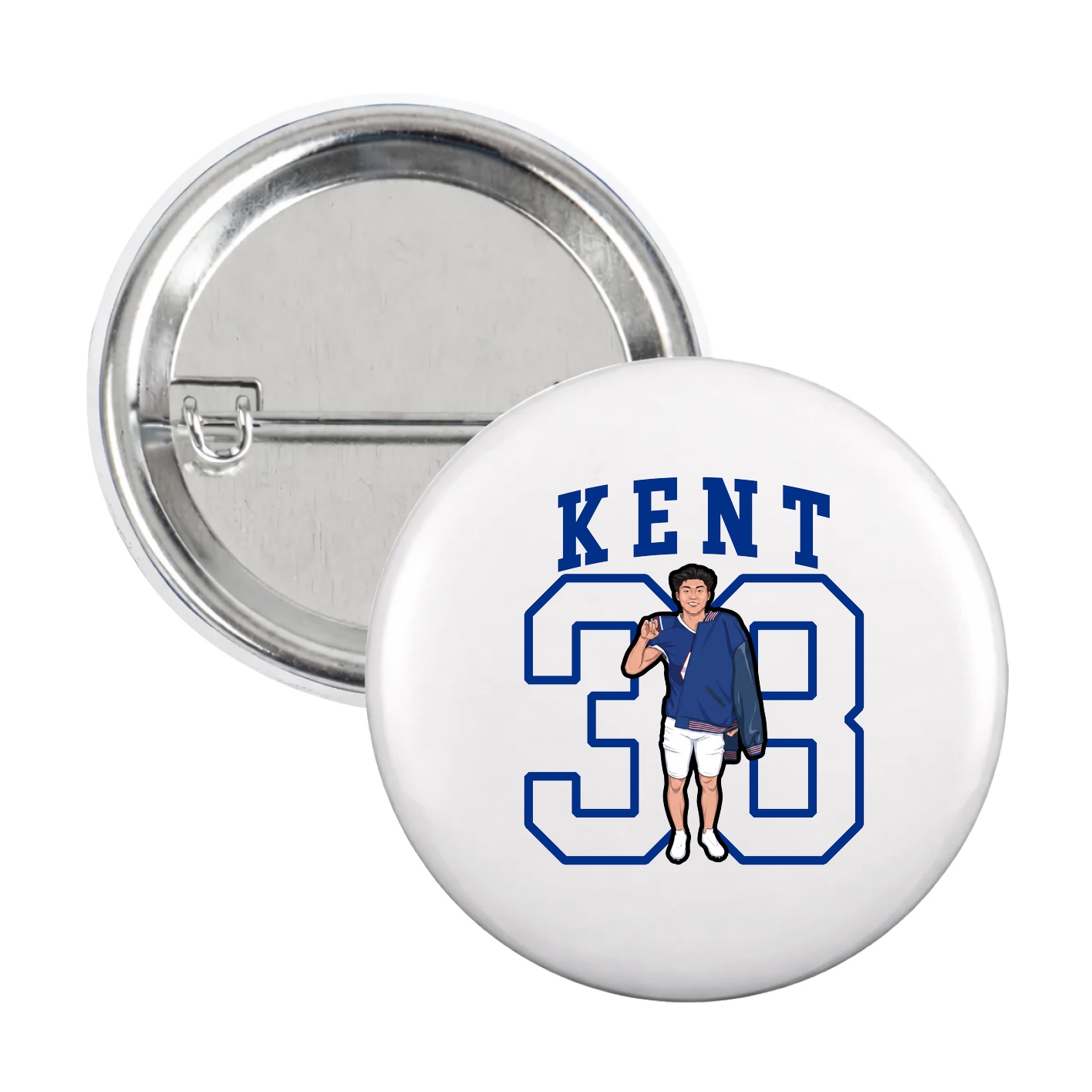 Game Day Button — Shirsey in White