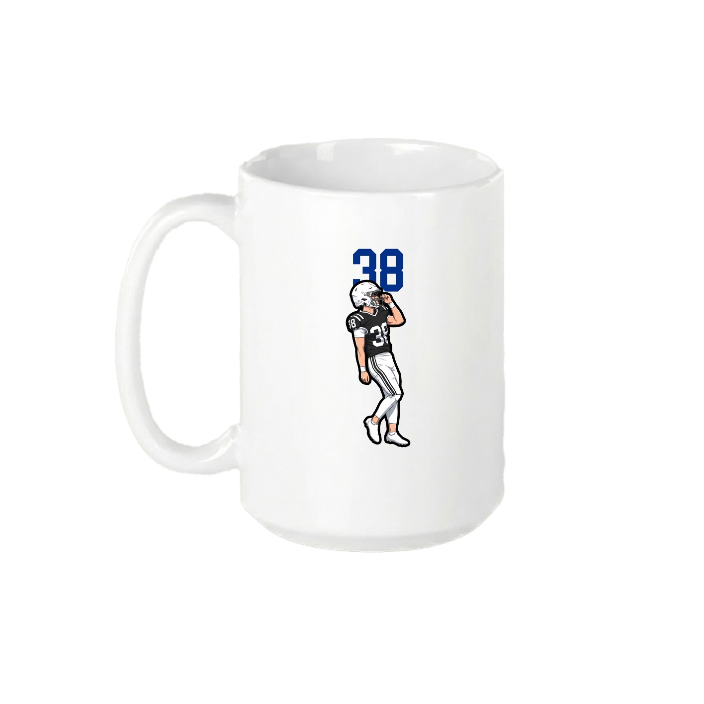 15oz Coffee Mug — Number Top in White